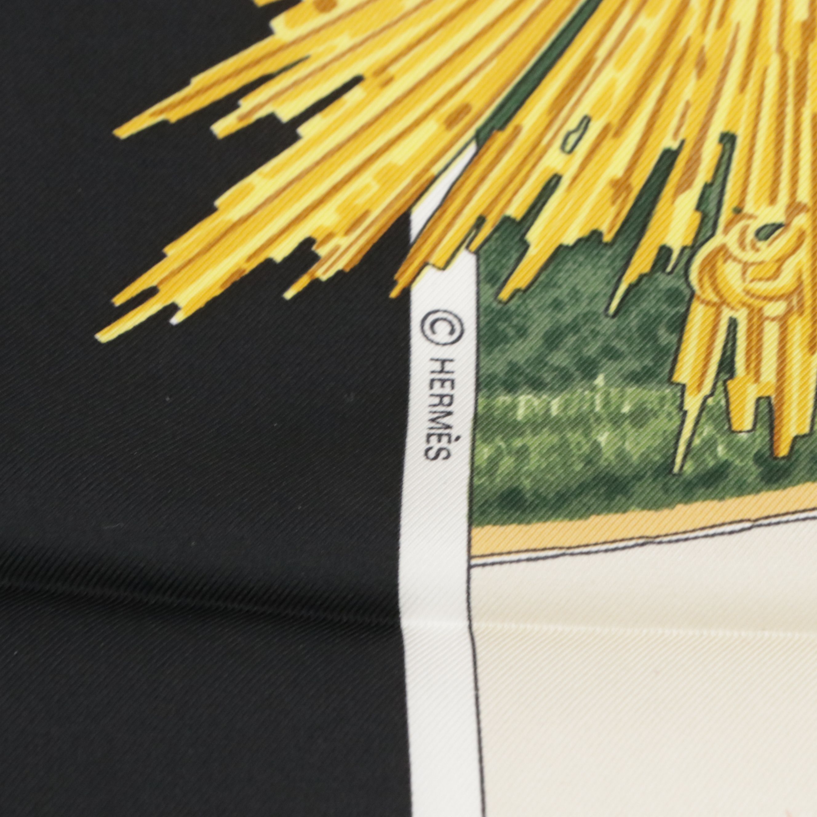 Hermès "Sanssoucy" Silk Twill Scarf 90