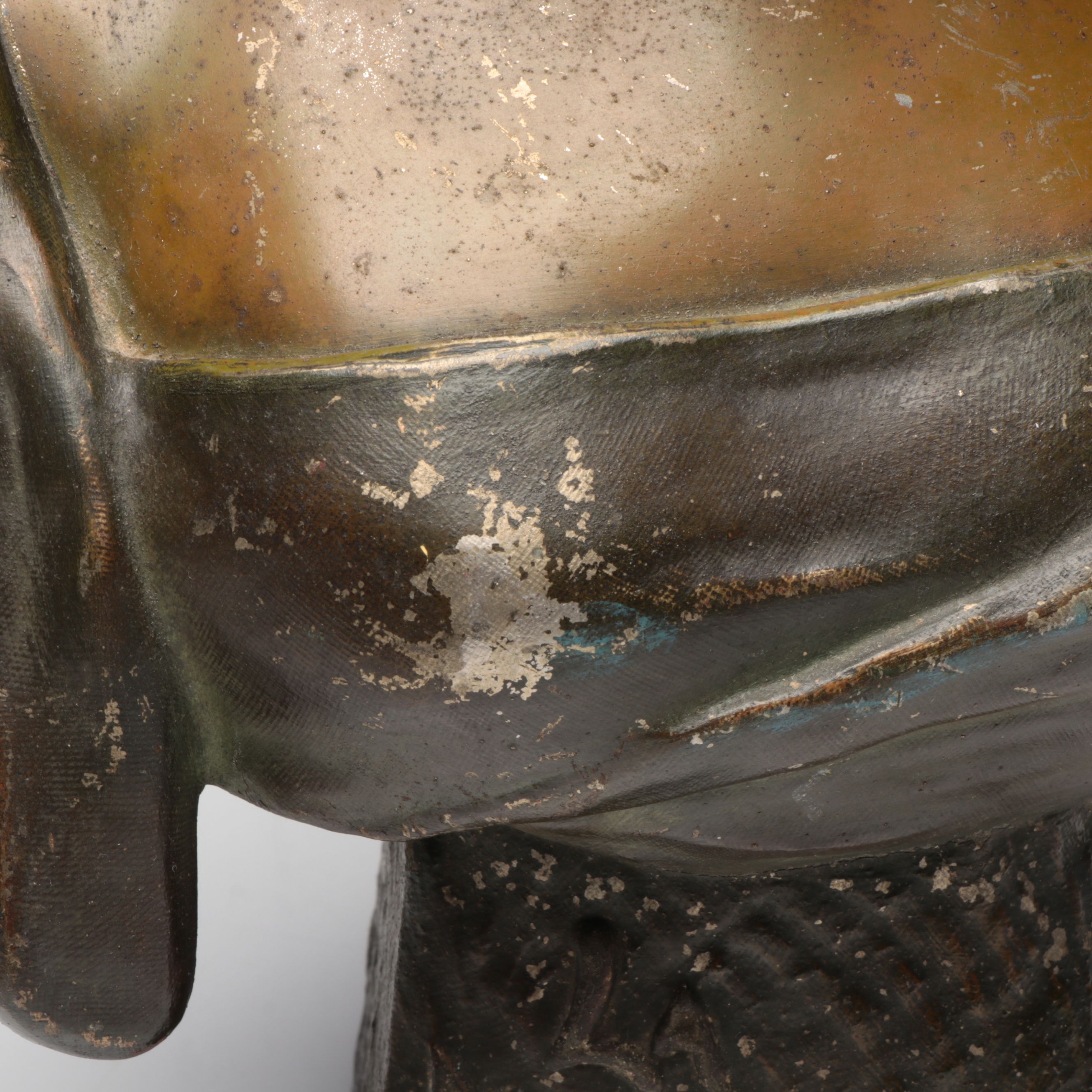 Art Nouveau Cast Spelter Bust "La Mondaine," Early 20th Century