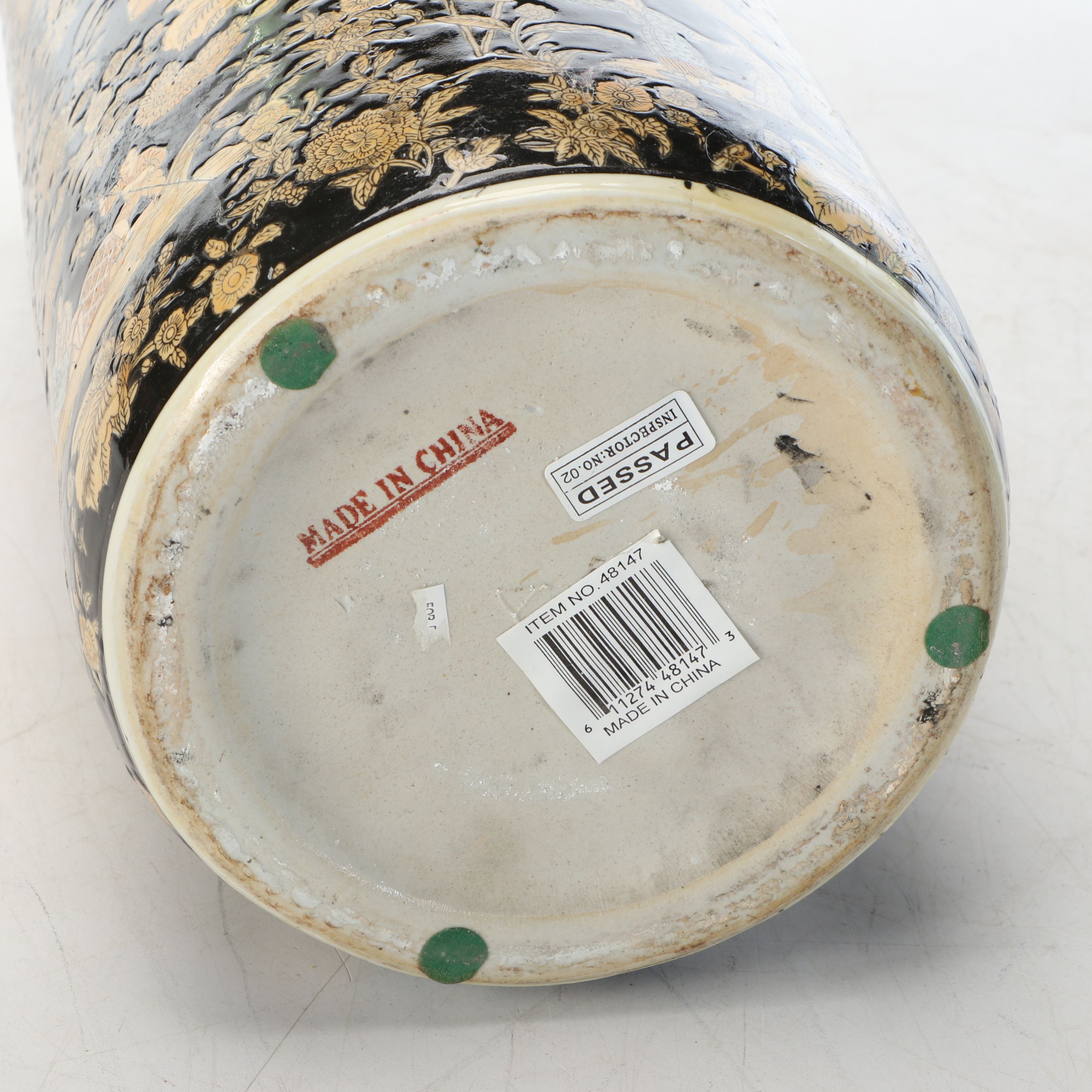 Chinese Gilt Porcelain Umbrella Stand