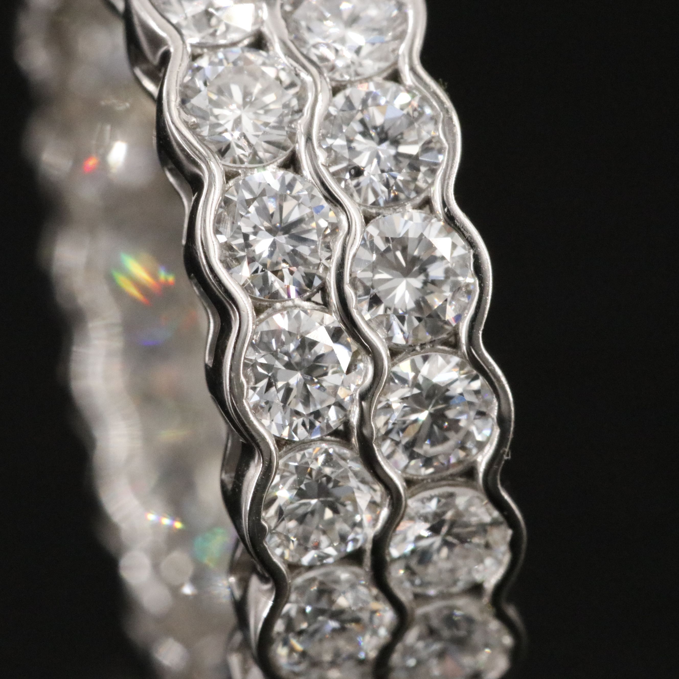 Platinum 4.27 CTW Lab Grown Diamond Eternity Band