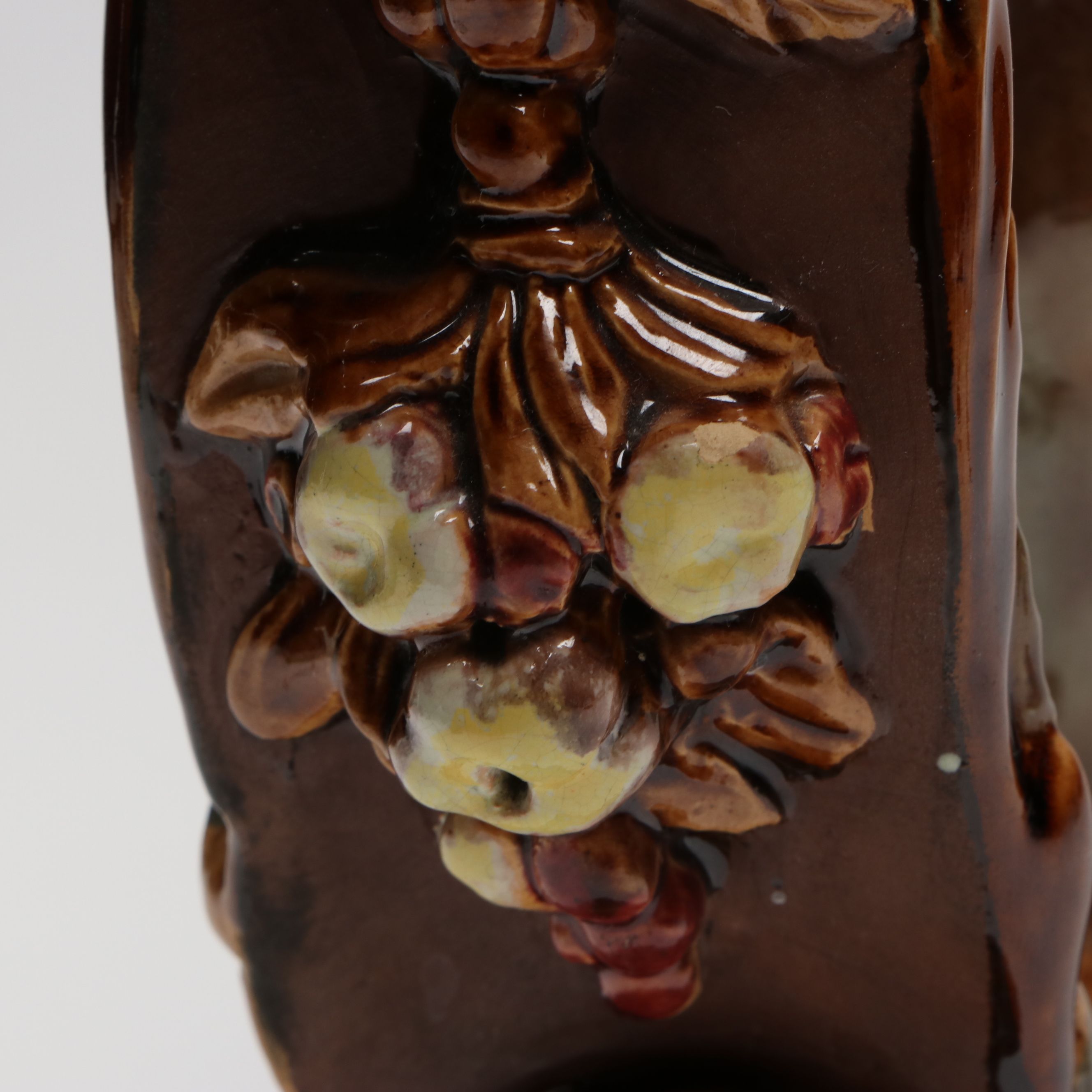 Austrian Majolica Satyr Centerpiece Compote, 20th Century