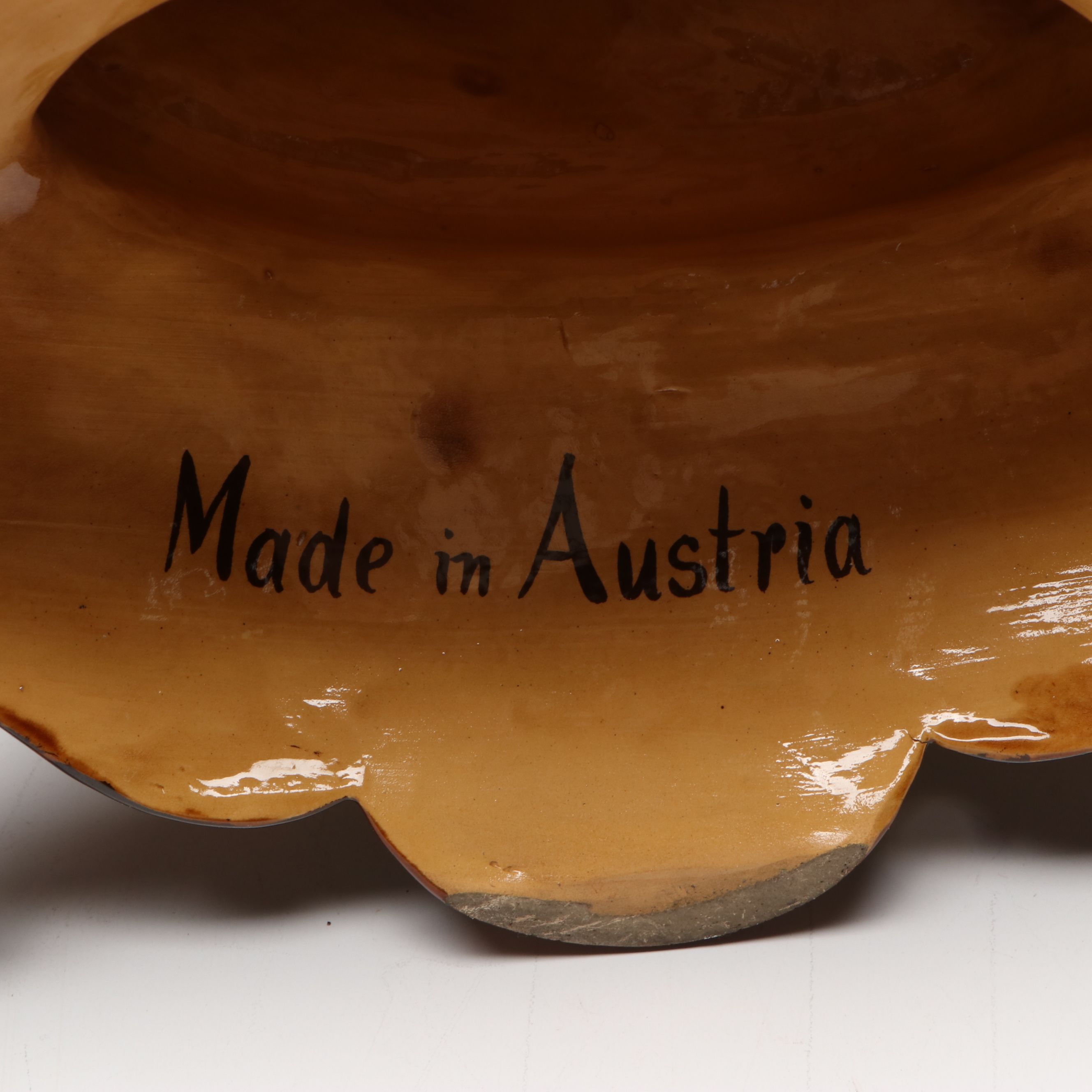 Austrian Majolica Satyr Centerpiece Compote, 20th Century