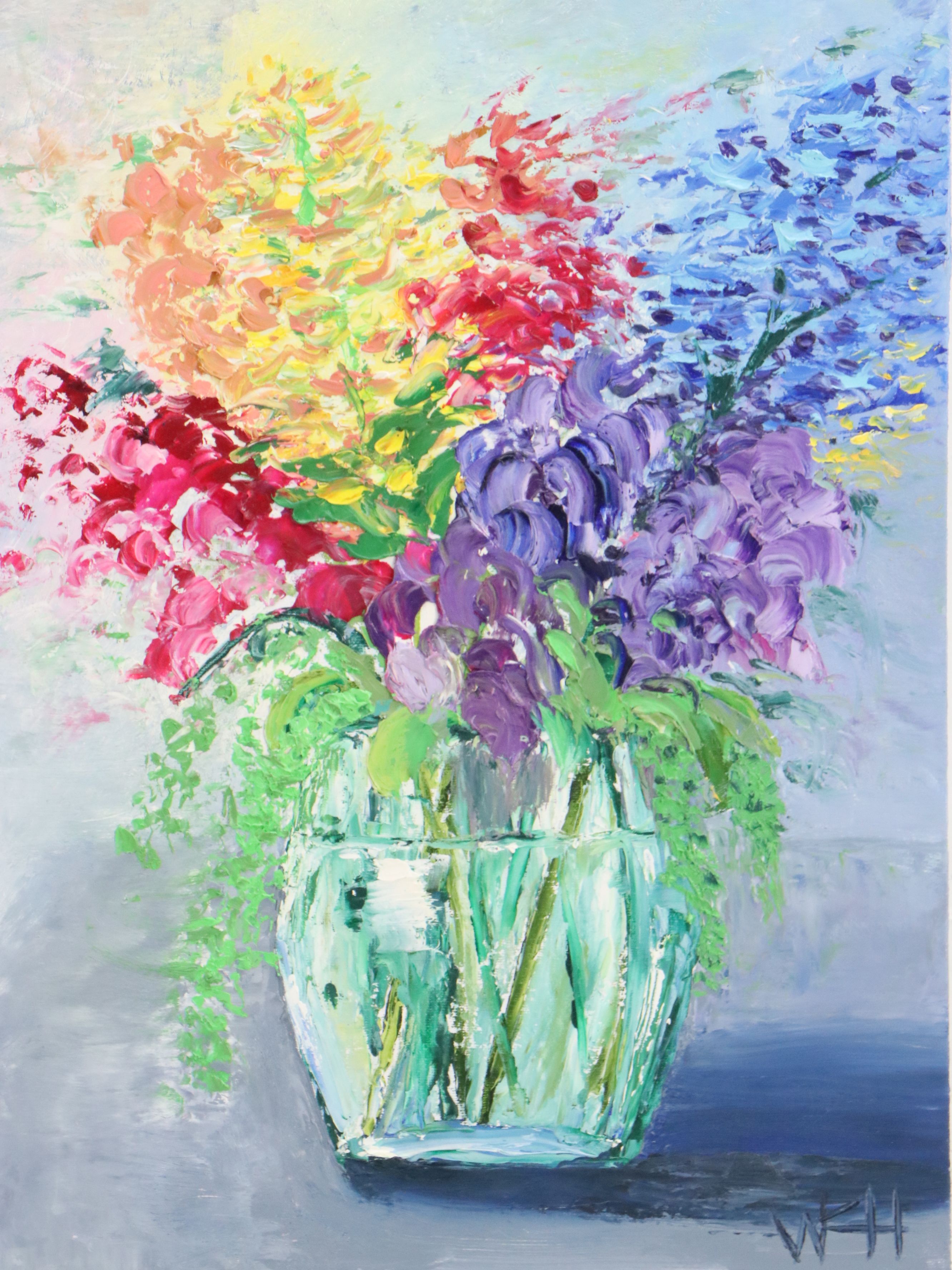 Whitney K. Hastings Floral Still Life Oil Painting, 2025