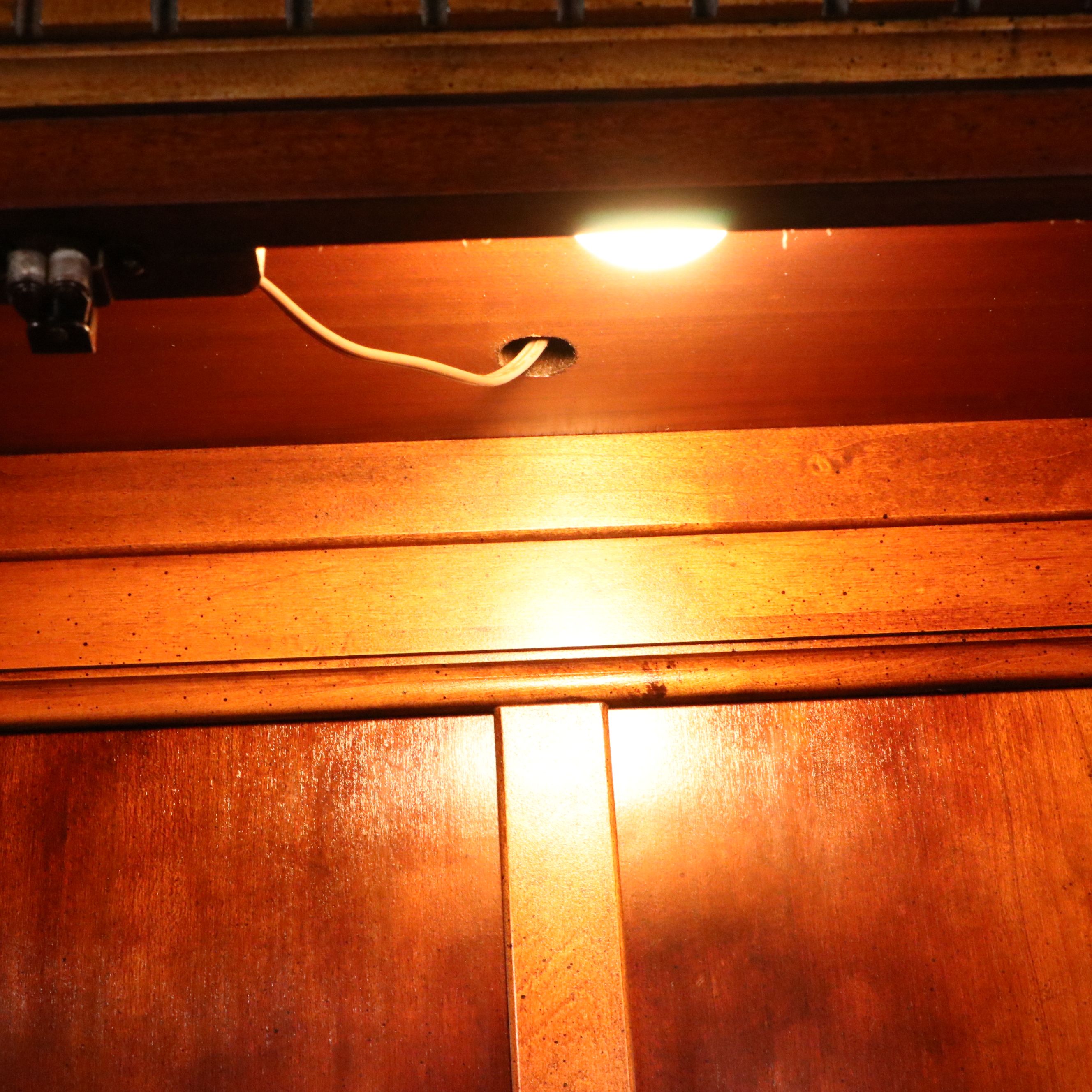 Queen Anne Style Cherry China Hutch, Late 20th Century