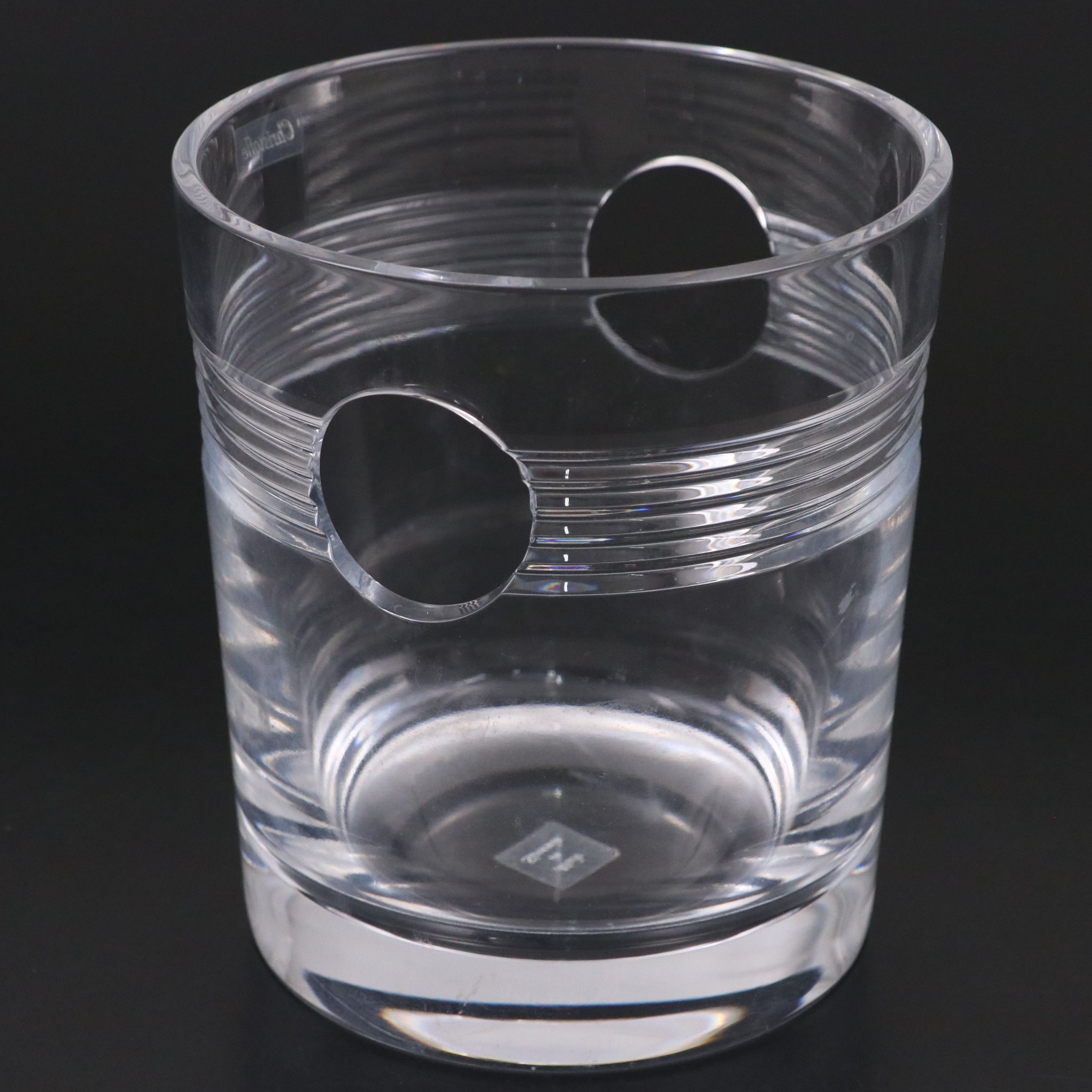 Christofle Slovenian Crystal Ice Bucket