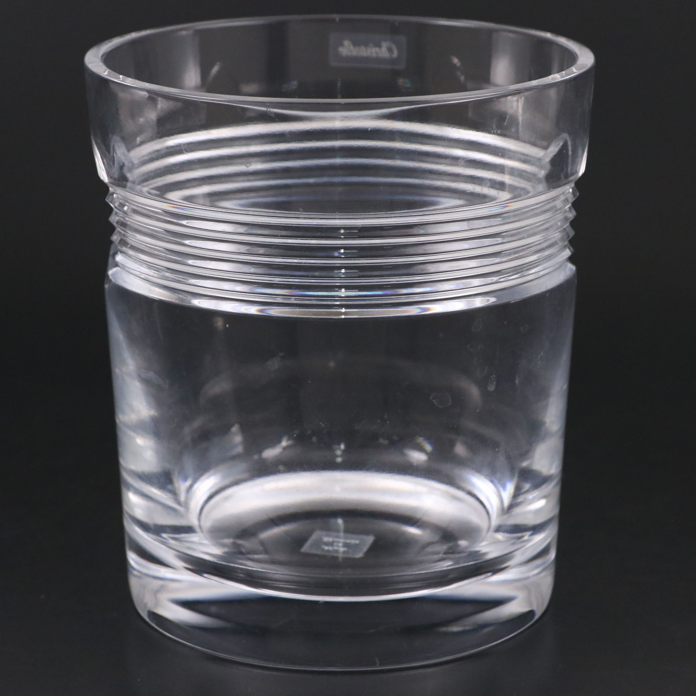 Christofle Slovenian Crystal Ice Bucket