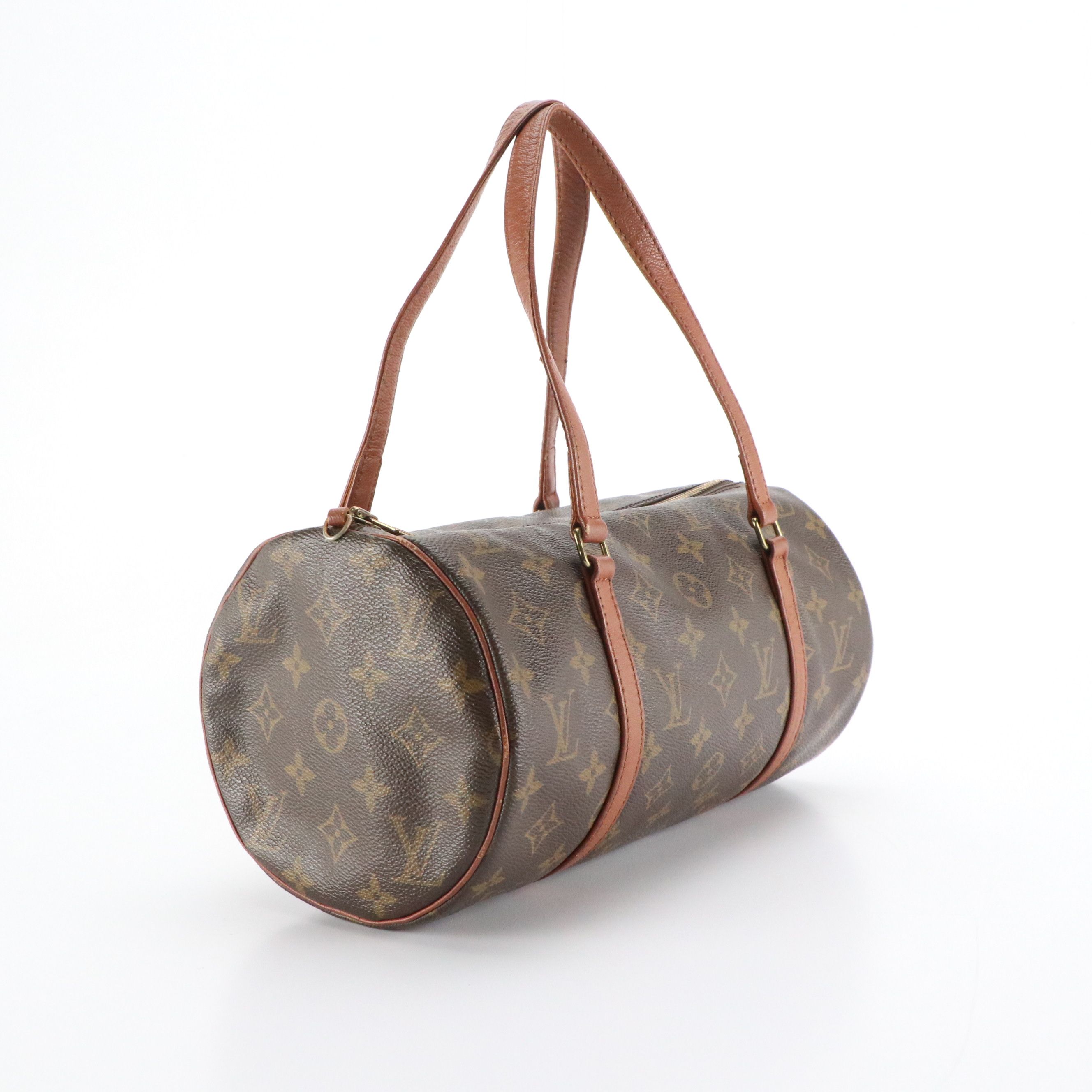Louis Vuitton Papillon 30 Barrel Bag in Monogram Canvas and Leather Trim