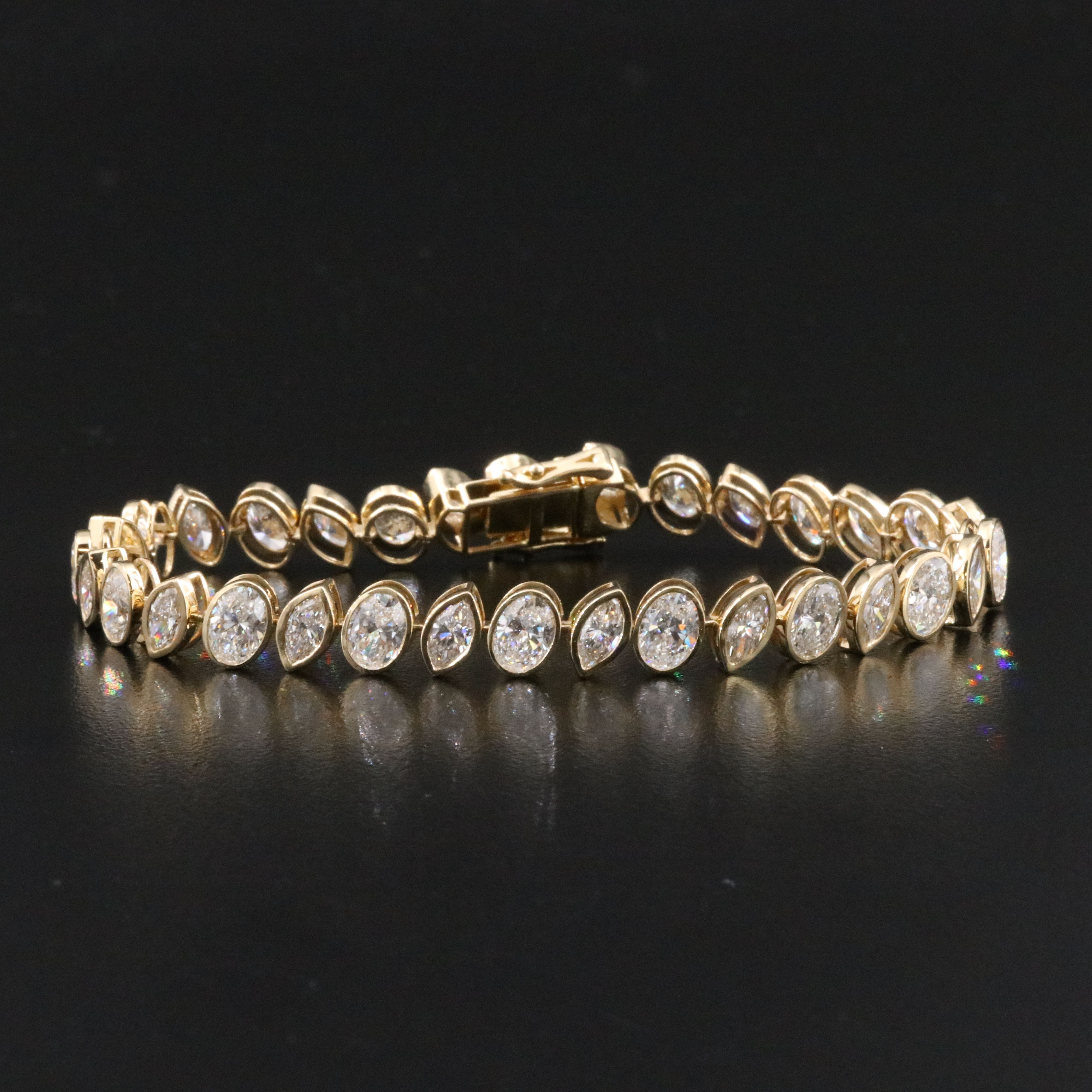 14K 14.89 CTW Lab Grown Diamond Line Bracelet