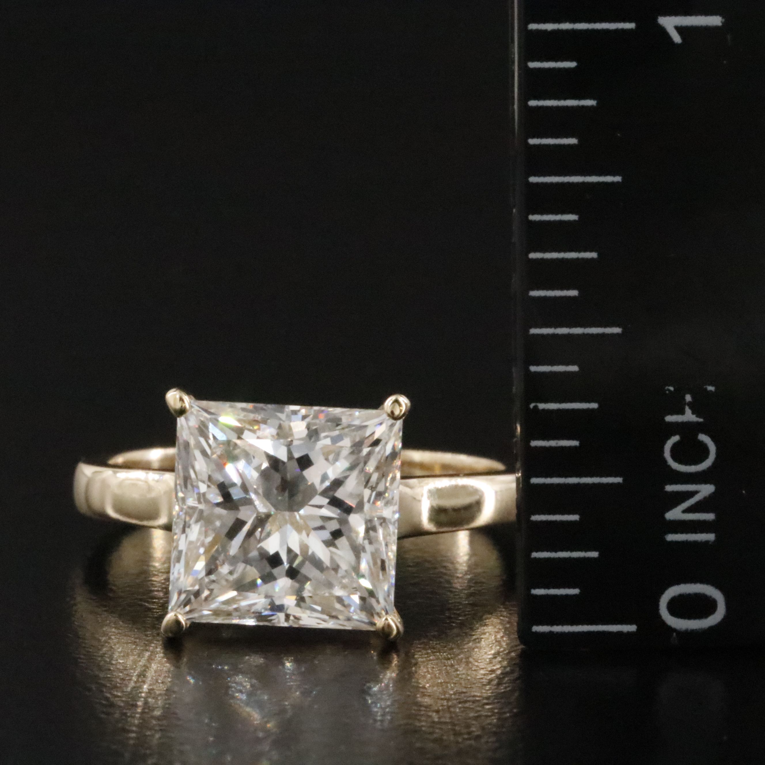 14K 5.03 CT Lab Grown Diamond Solitaire Ring with IGI Report