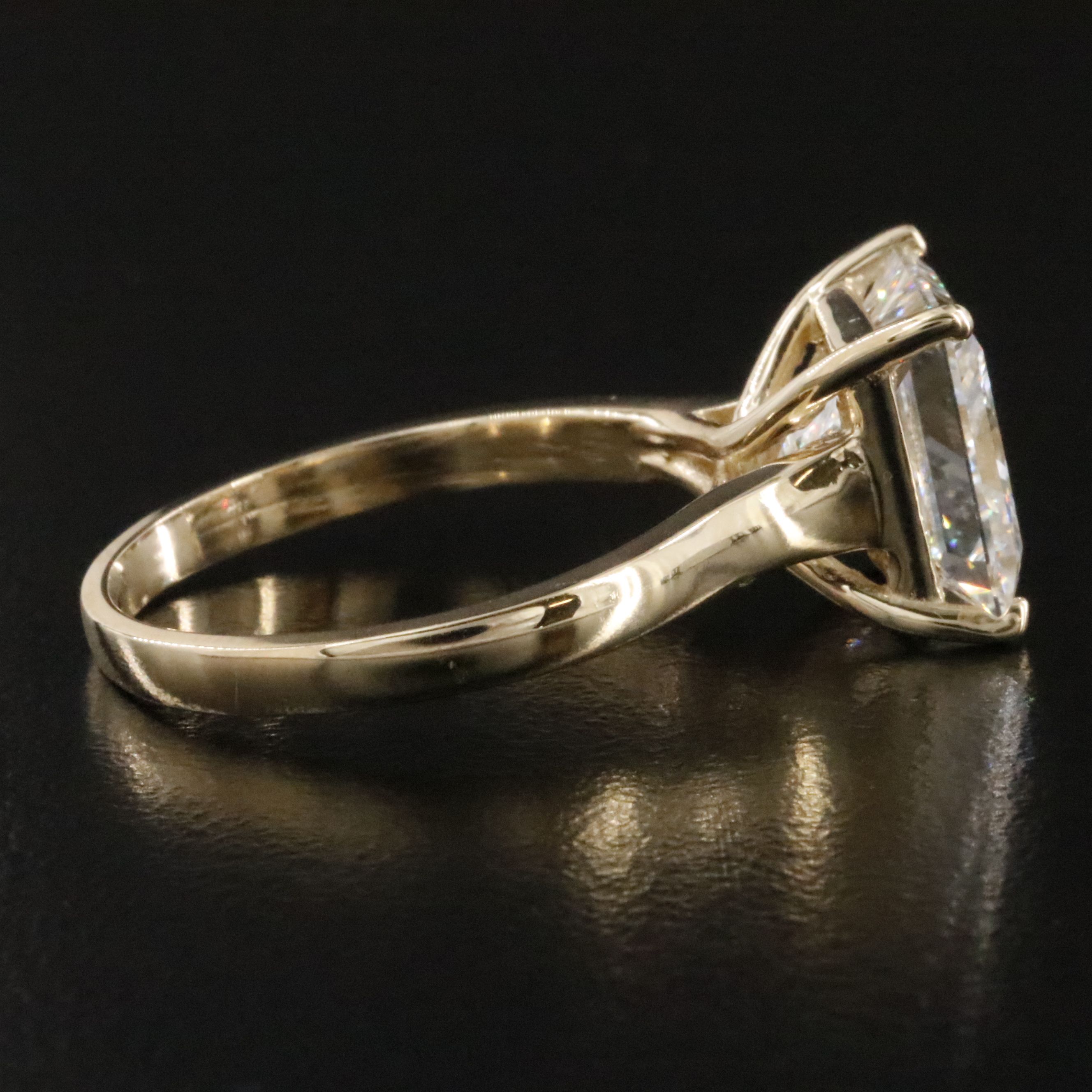 14K 5.03 CT Lab Grown Diamond Solitaire Ring with IGI Report