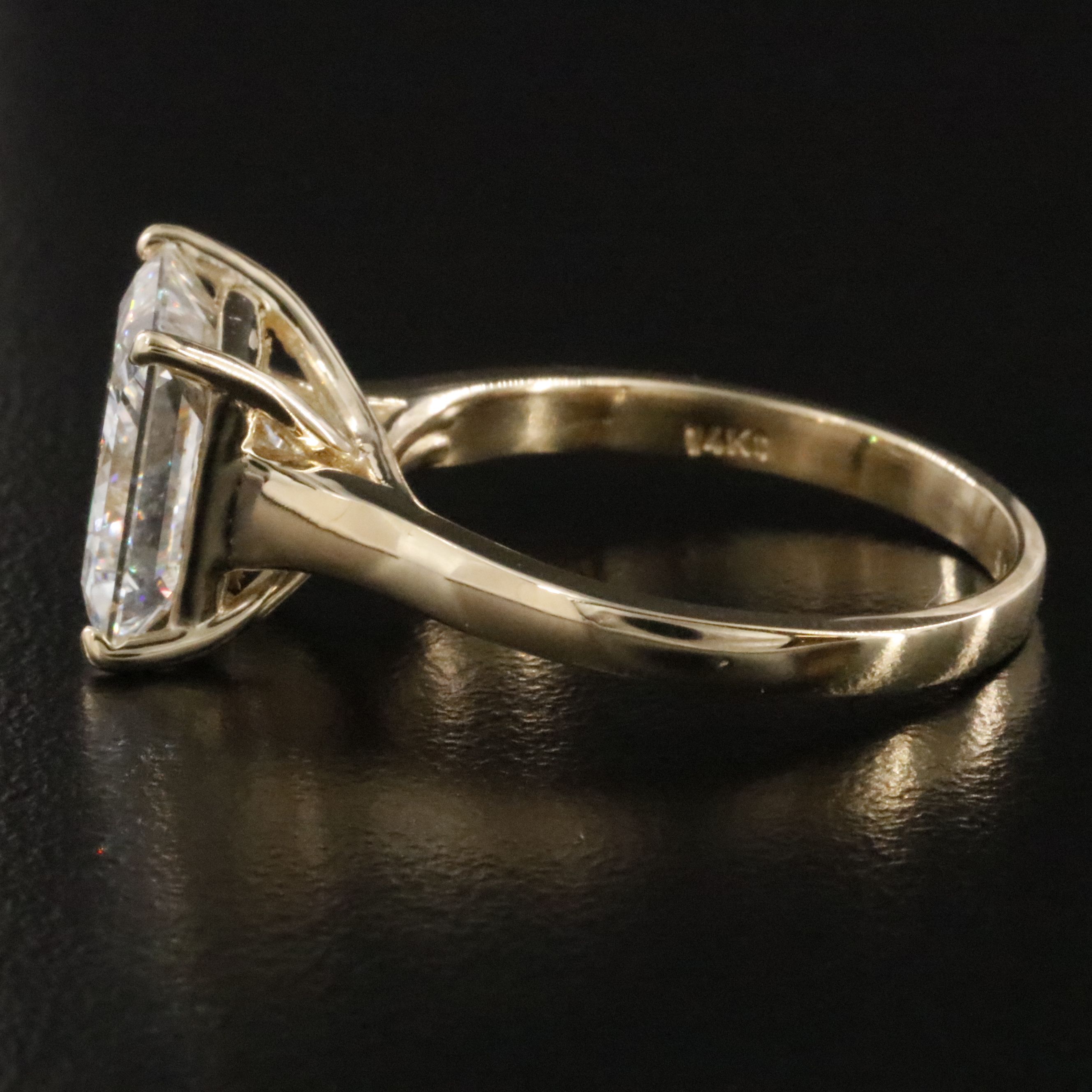 14K 5.03 CT Lab Grown Diamond Solitaire Ring with IGI Report