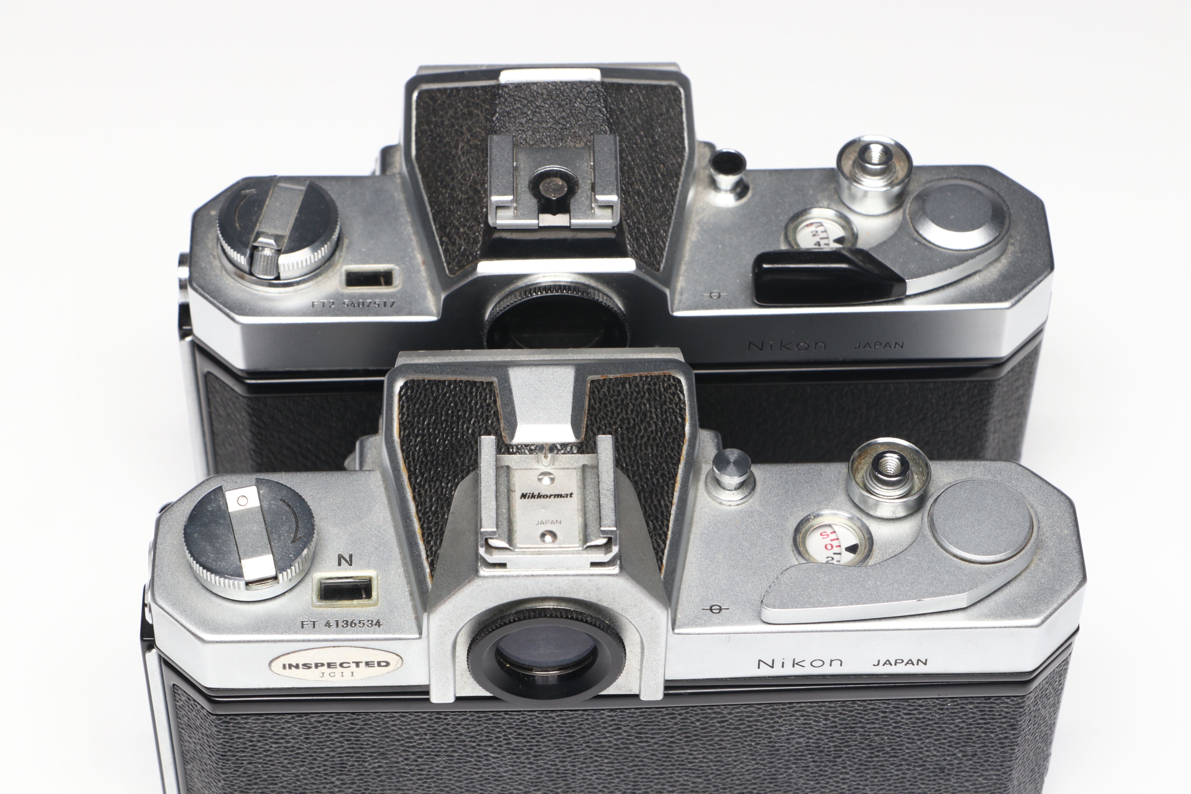 Collection of 4 Nikon Nikkormat, Nikomat 35mm Camera Bodies