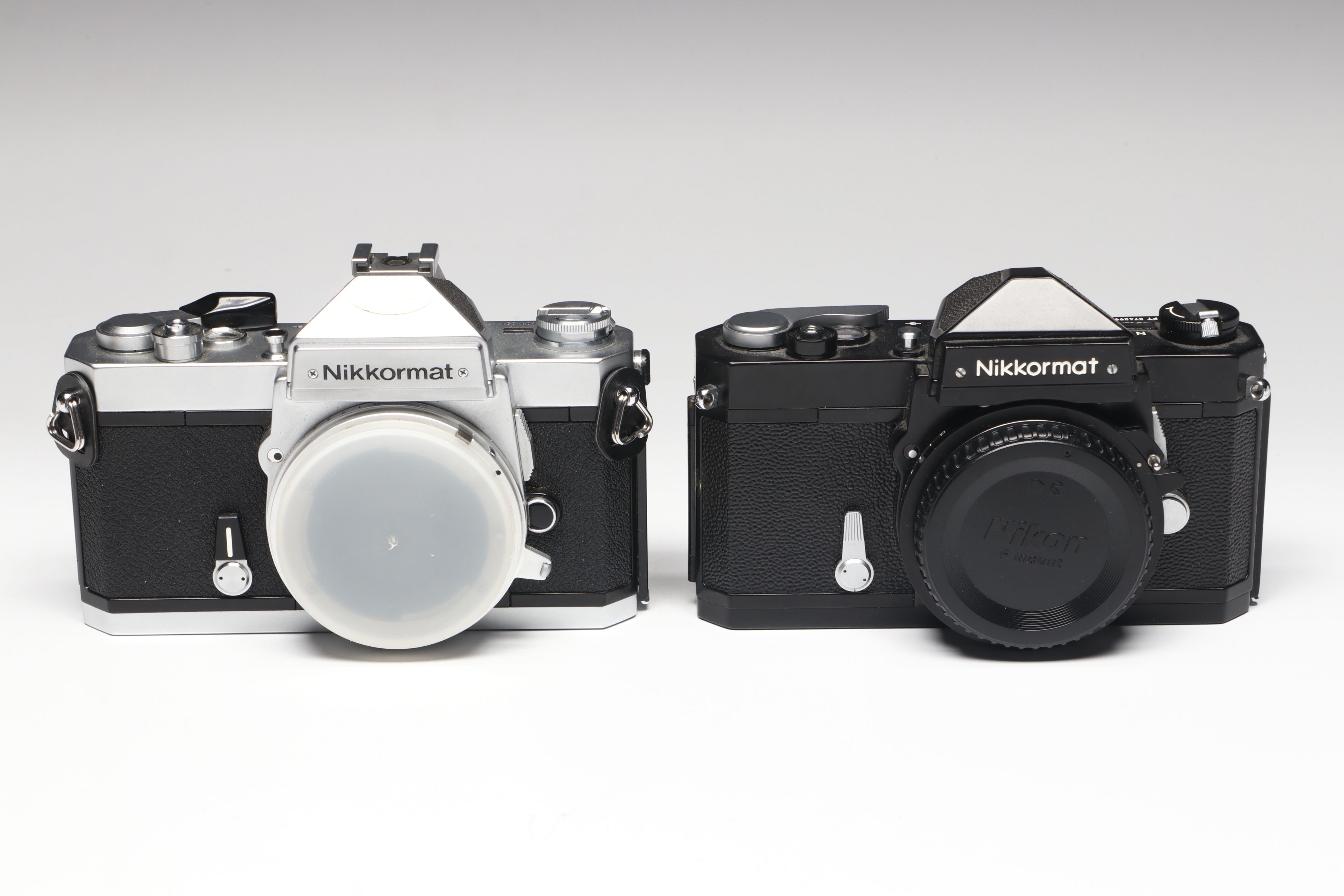 Collection of 4 Nikon Nikkormat, Nikomat 35mm Camera Bodies