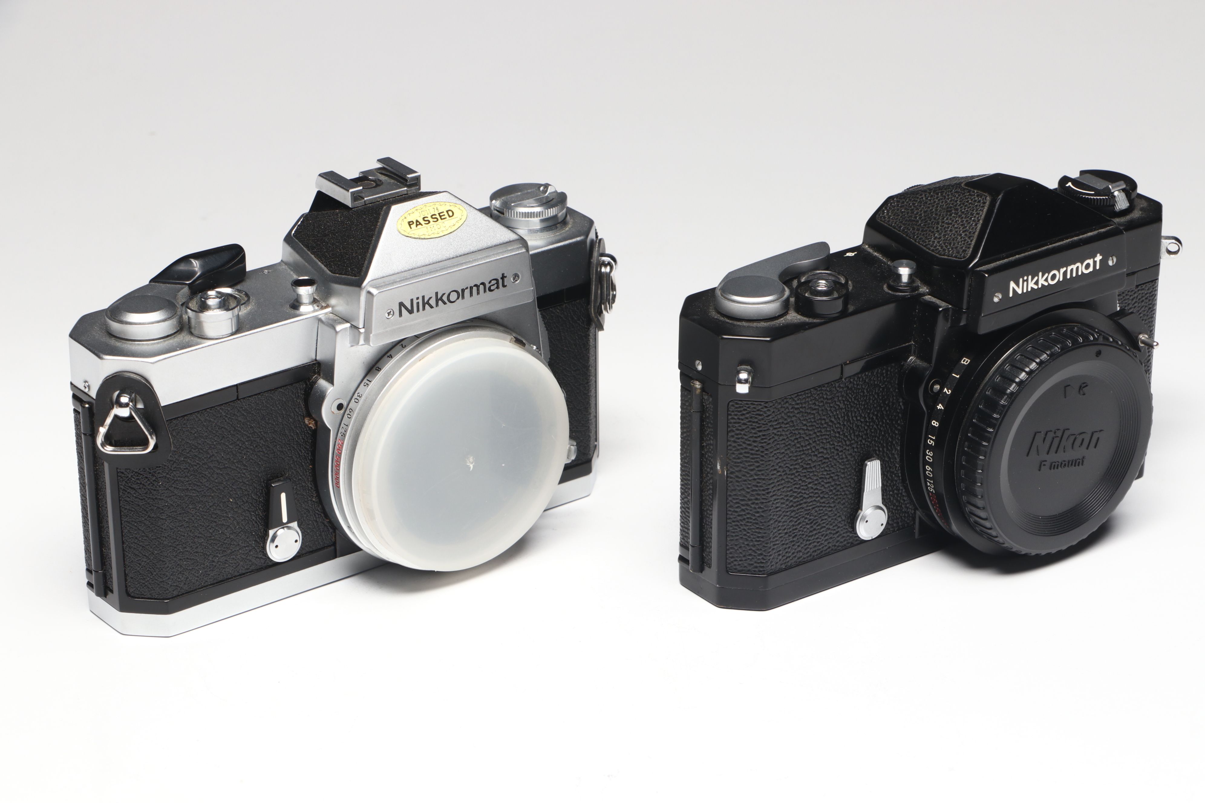 Collection of 4 Nikon Nikkormat, Nikomat 35mm Camera Bodies