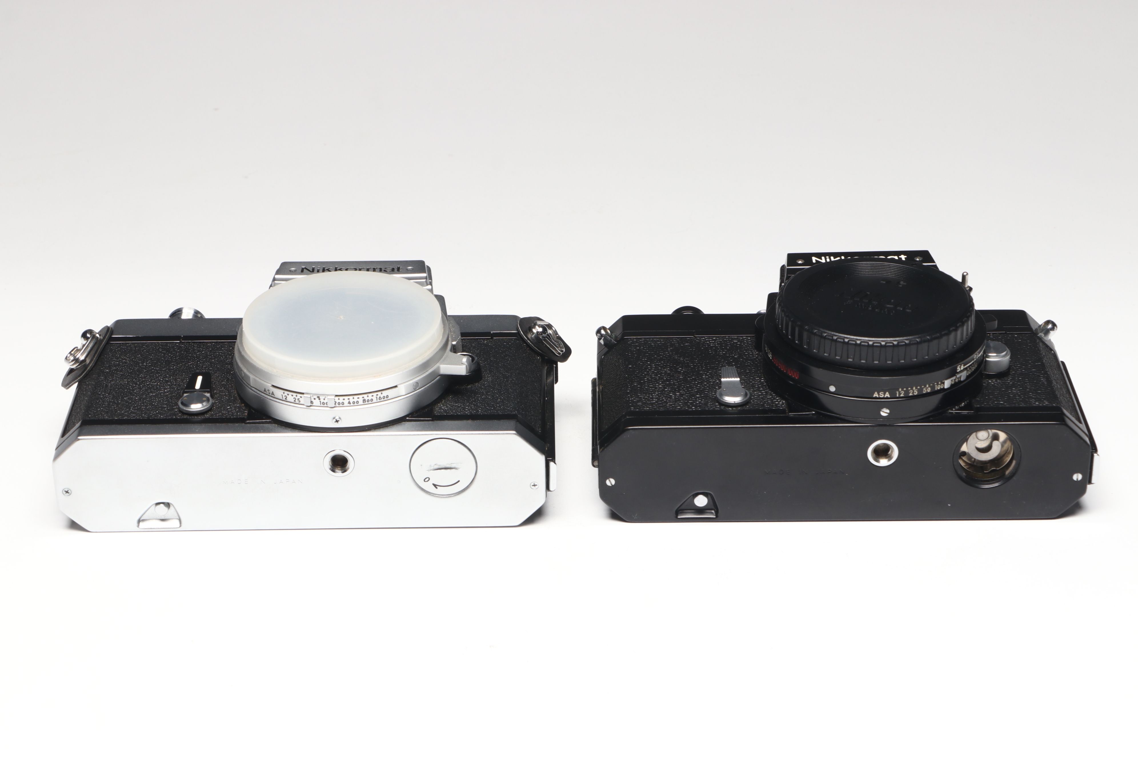 Collection of 4 Nikon Nikkormat, Nikomat 35mm Camera Bodies