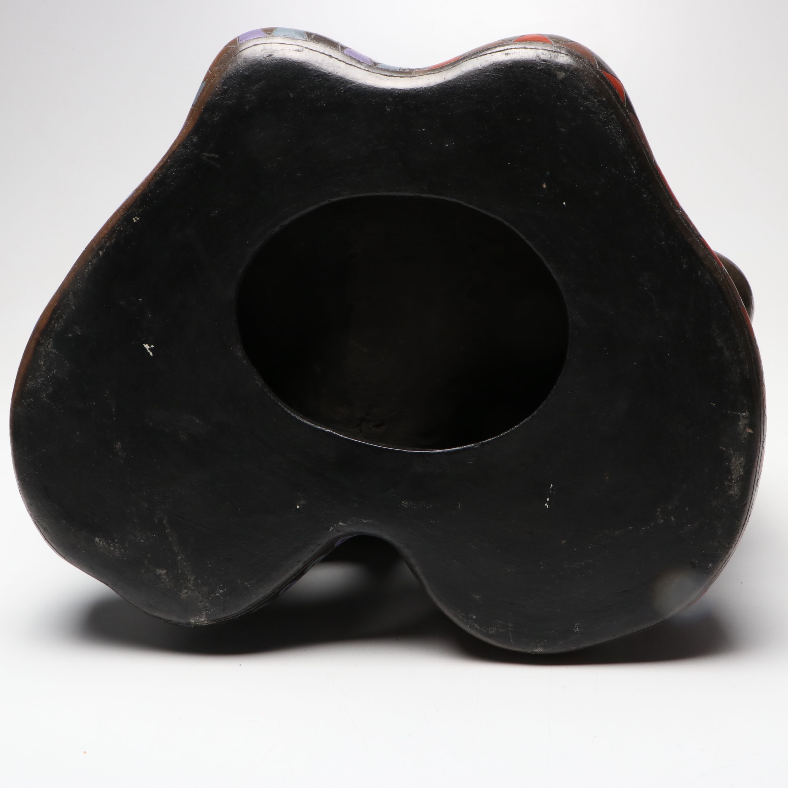 Max Kerlow Mexican Blackware Figure of Man and Woman