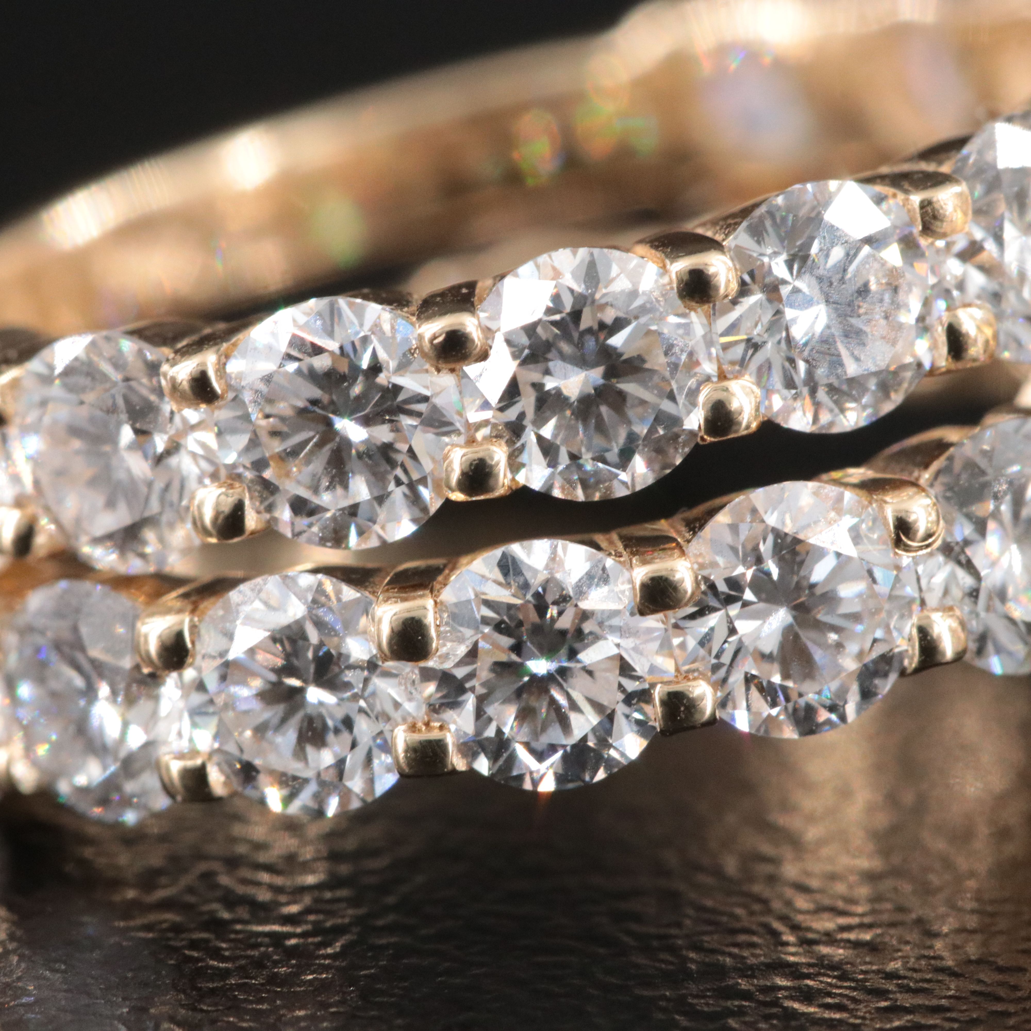 14K 11.29 CTW Lab Grown Diamond Ring Set with IGI Report