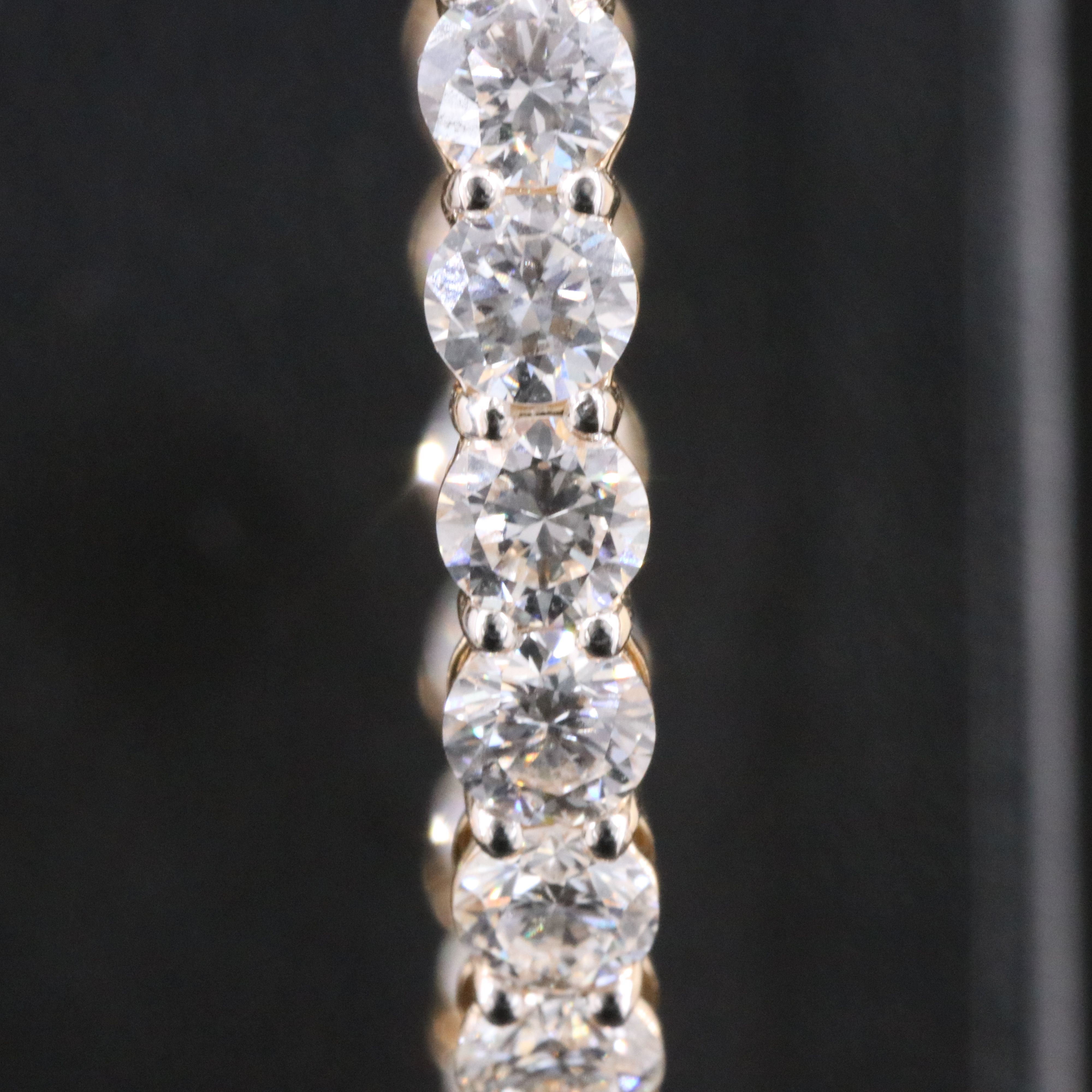 14K 11.88 CTW Lab Grown Diamond Inside-Out Hoop Earrings