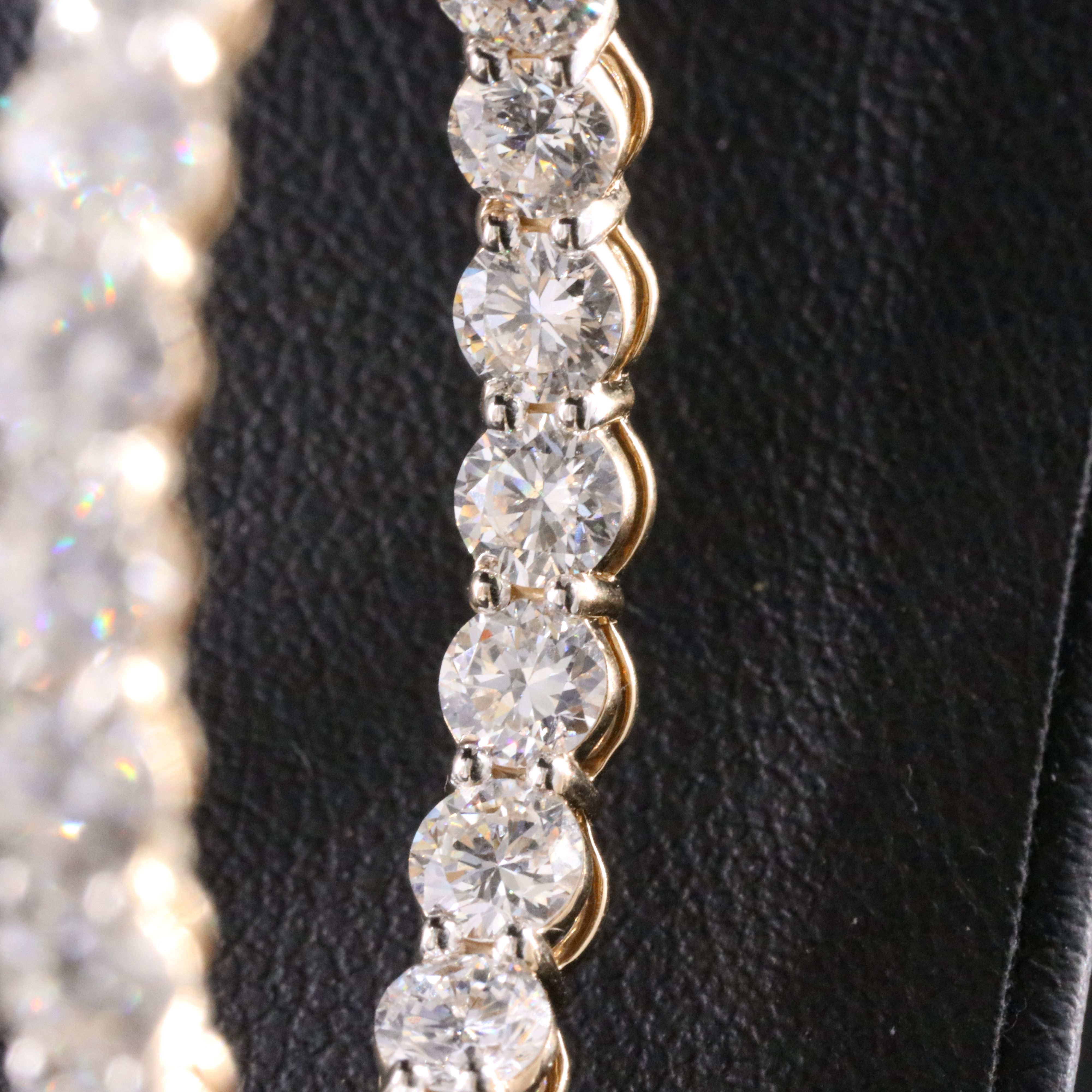 14K 11.88 CTW Lab Grown Diamond Inside-Out Hoop Earrings