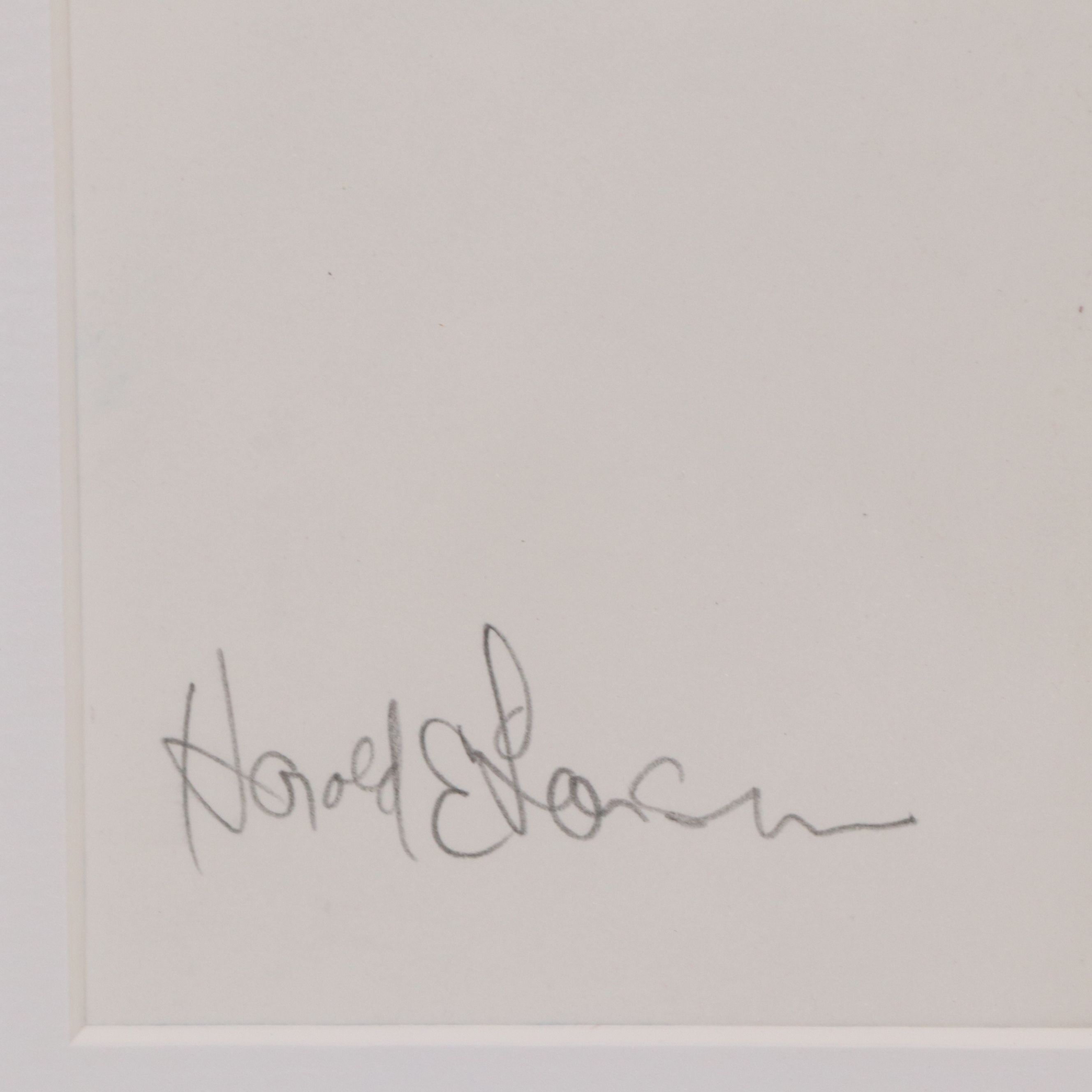 Harold E. Larsen Mixed Media Painting of Mesa Landscape, 20th C.