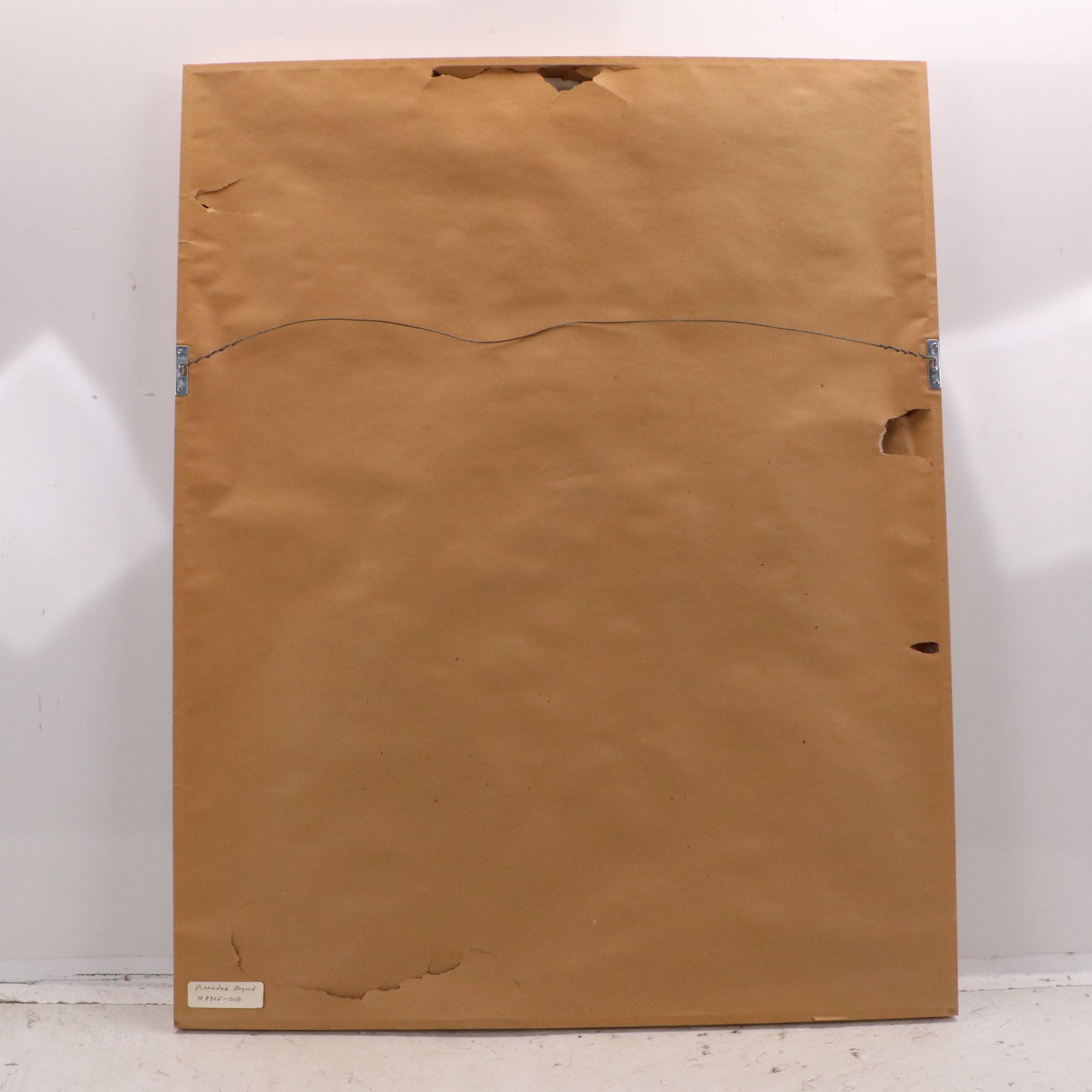 Harold E. Larsen Mixed Media Painting of Mesa Landscape, 20th C.