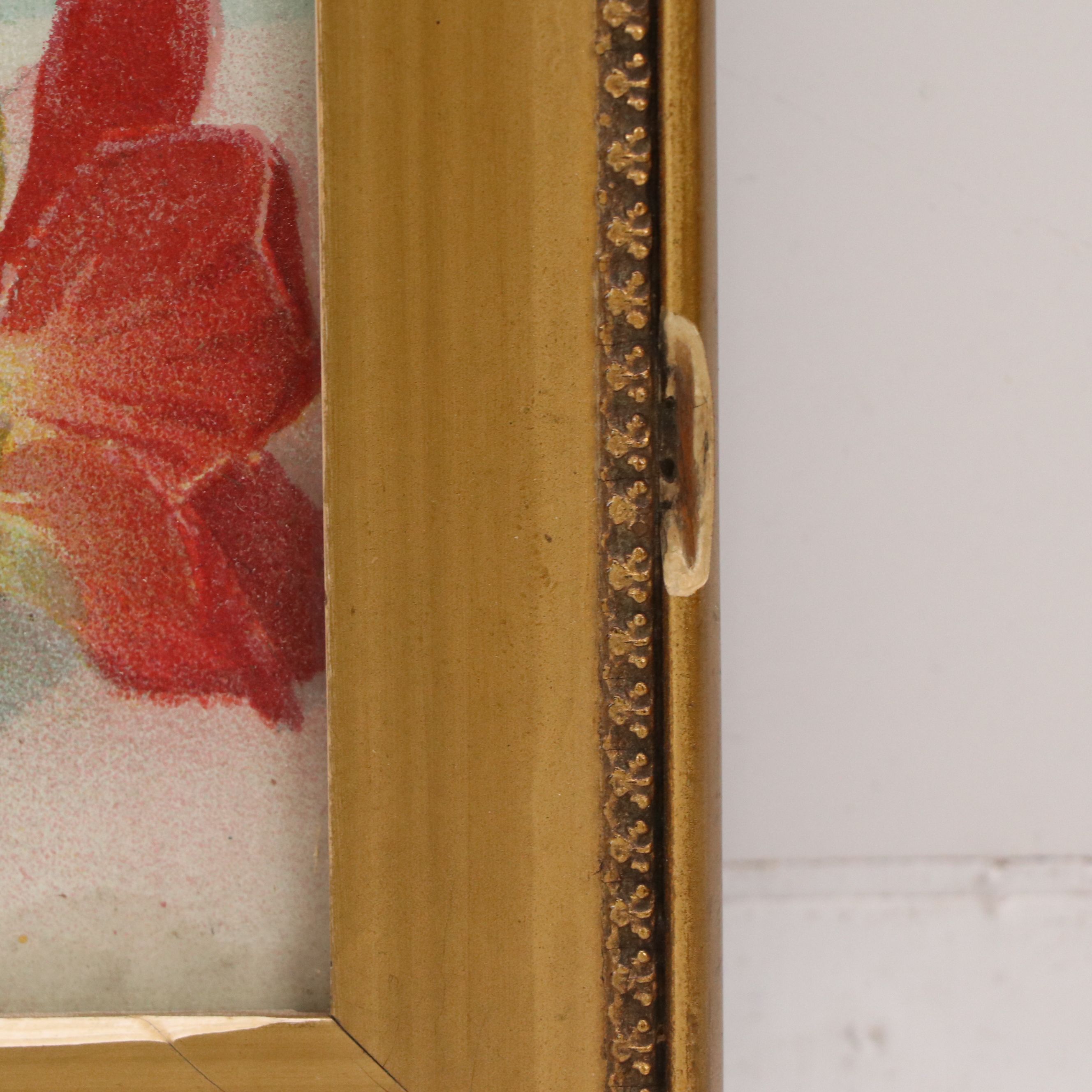 After Paul de Longpré Floral Chromolithograph of Nasturtiums