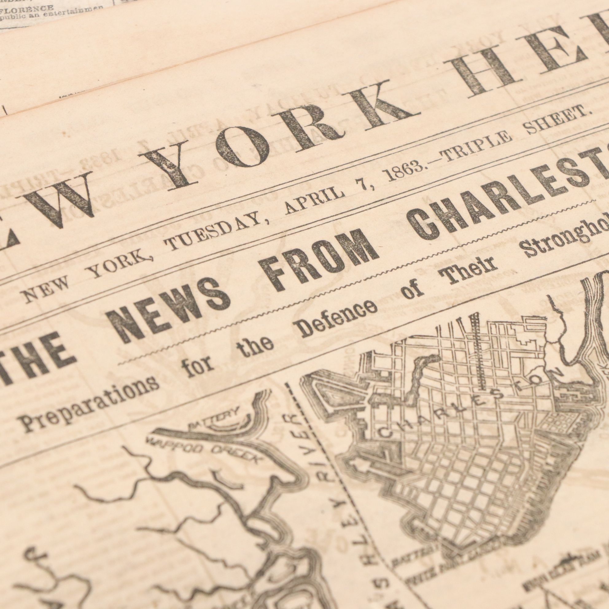 Collection of "The New York Herald" Newspaper, Mid-19th Century