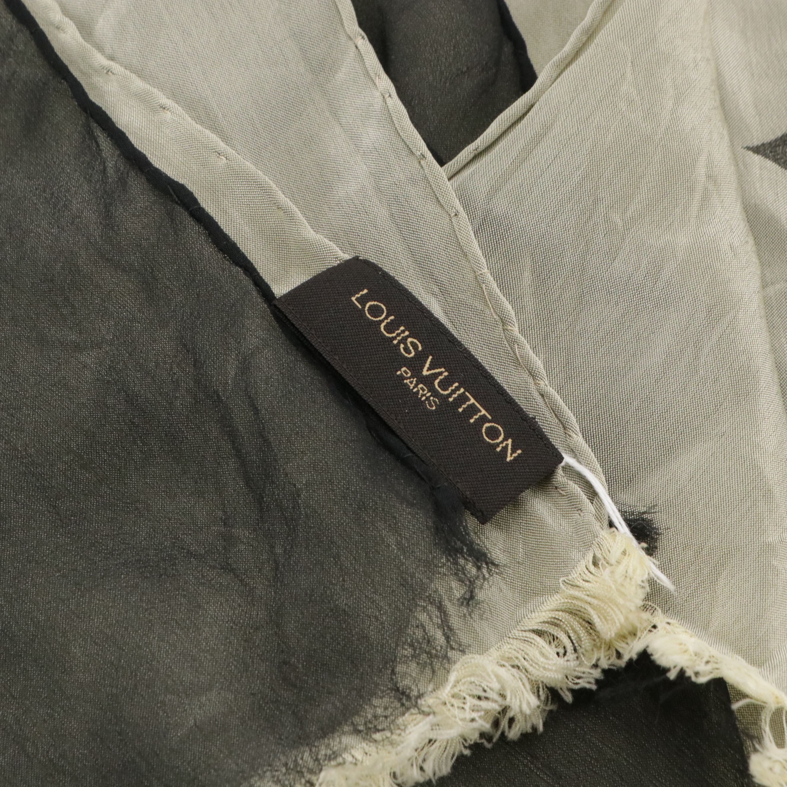 Louis Vuitton Monogram Scarf in Acetate and Silk Blend