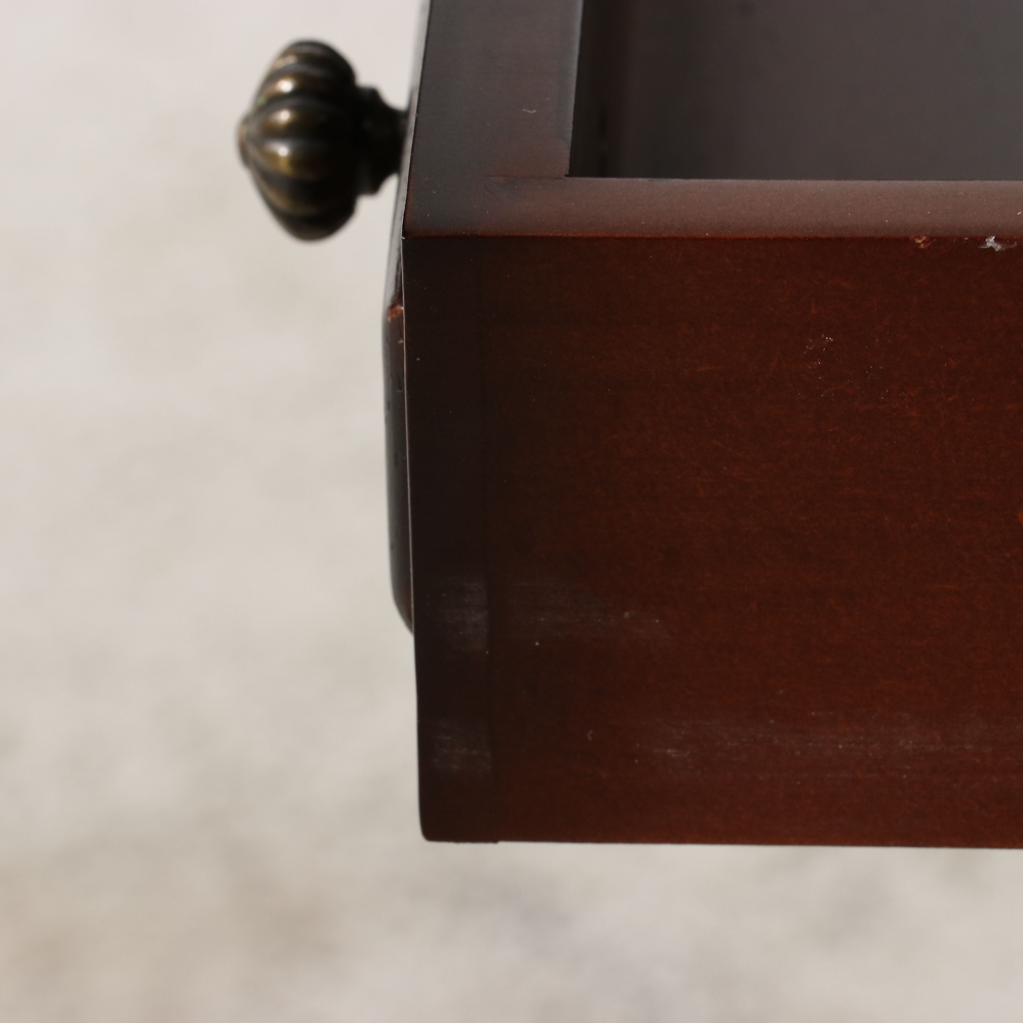 Transitional Style Mahogany-Finished Telephone Table or Sheet Music Stand