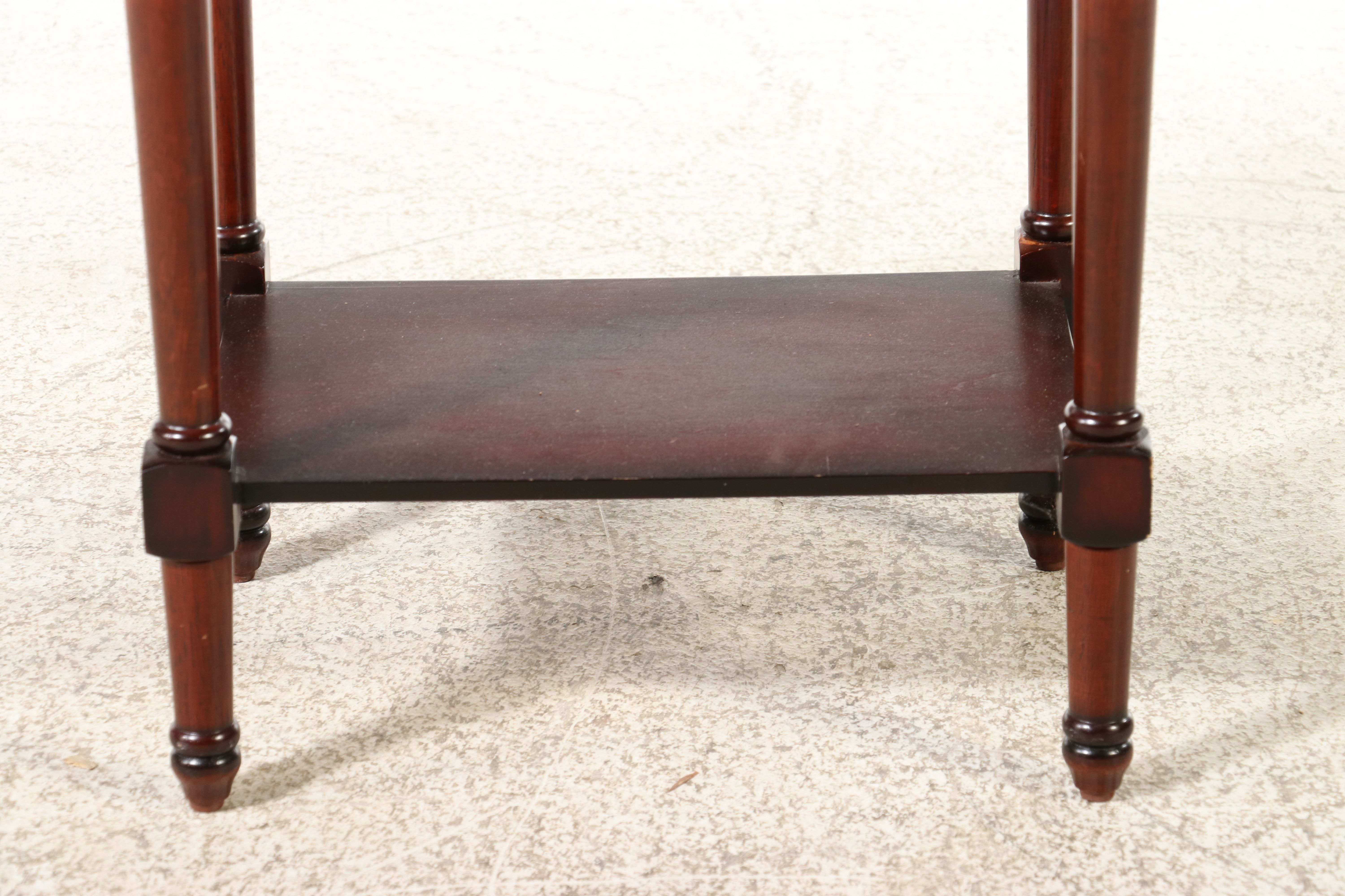 Transitional Style Mahogany-Finished Telephone Table or Sheet Music Stand