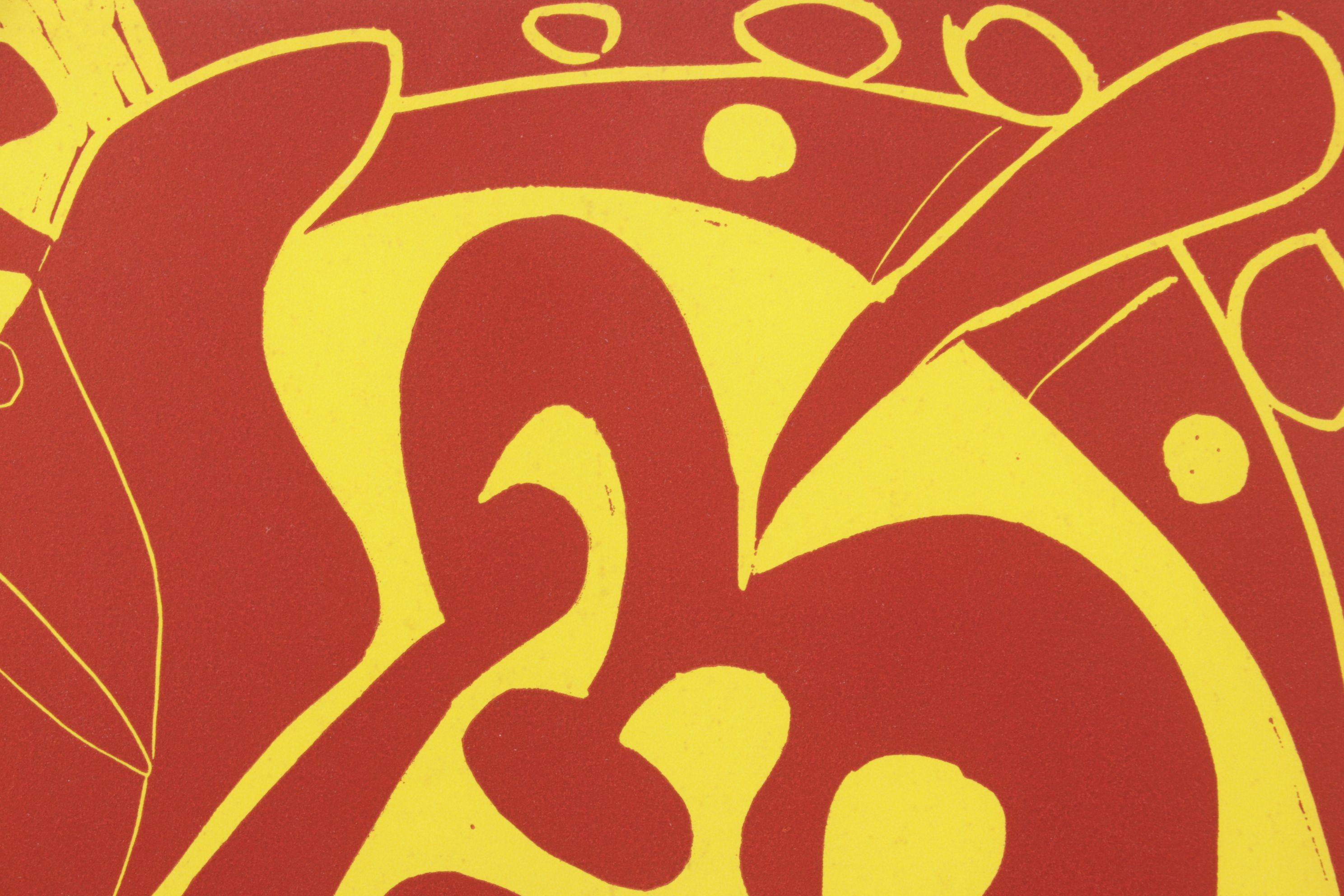 Pablo Picasso Linocut "Picador Goading Bull With Matador," 1962, First Edition