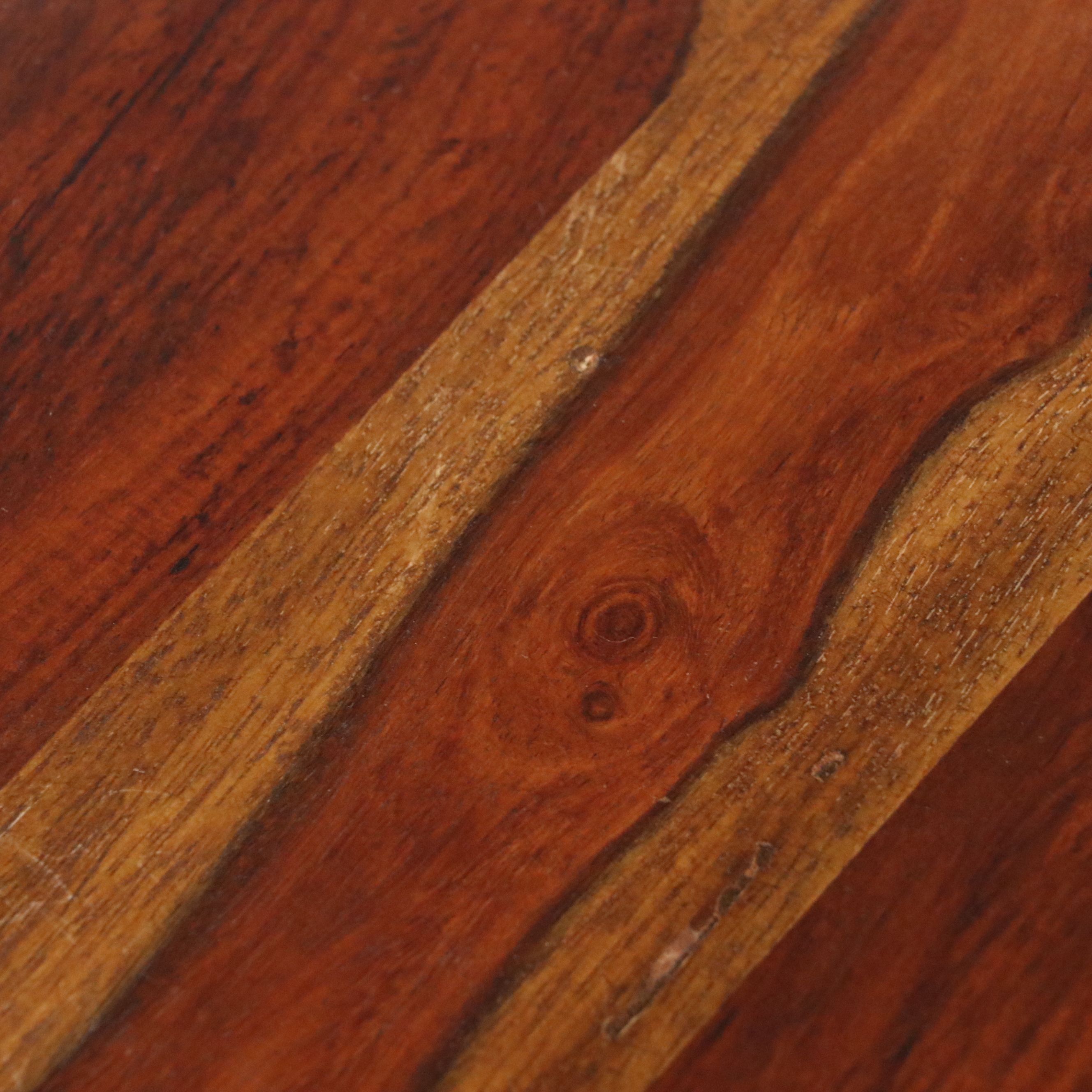 Southeast Asian Style Acacia Wood Storage Chest with Iron Latch and Handles