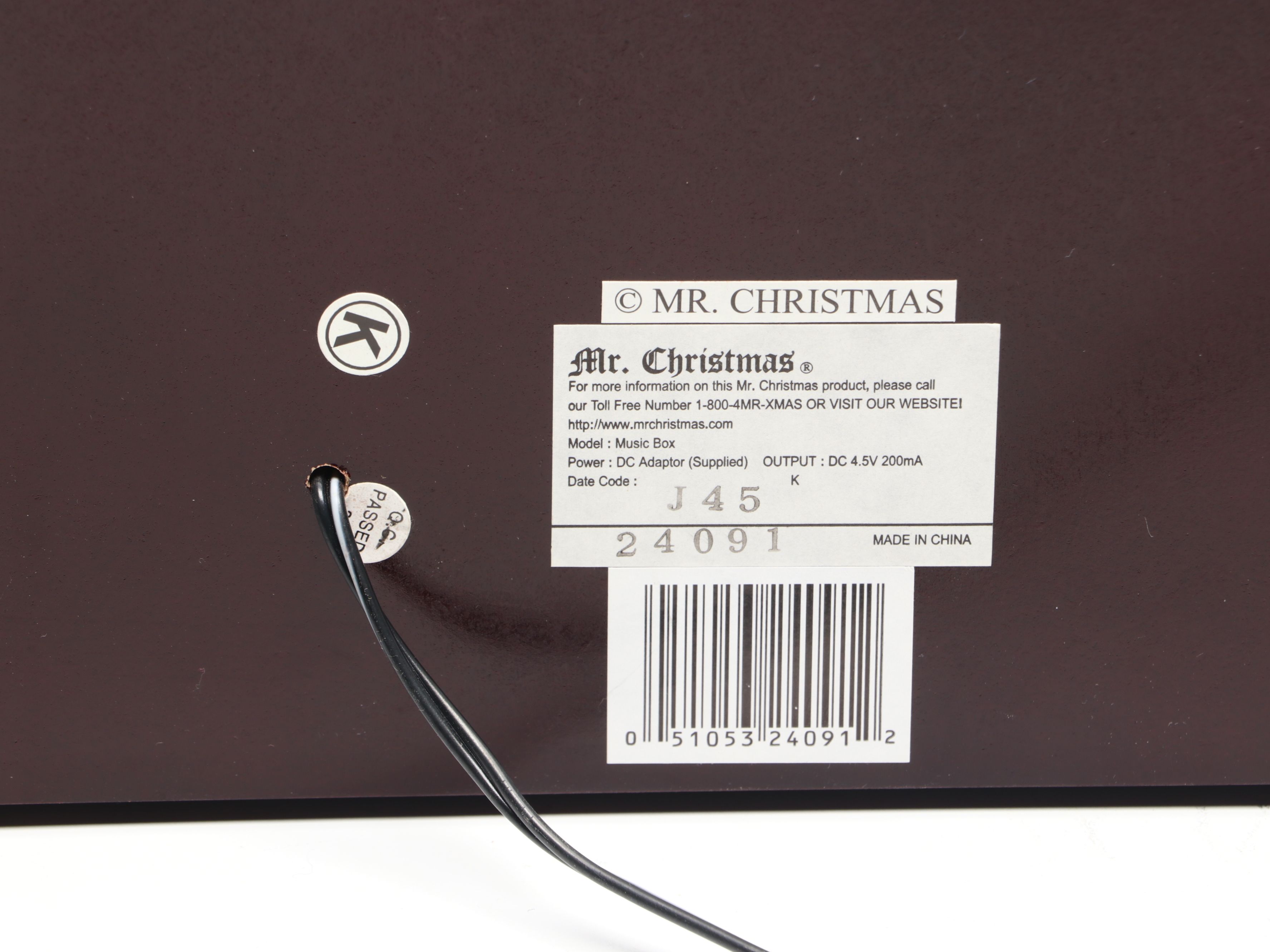 Mr. Christmas Ballet Dancer Music Box