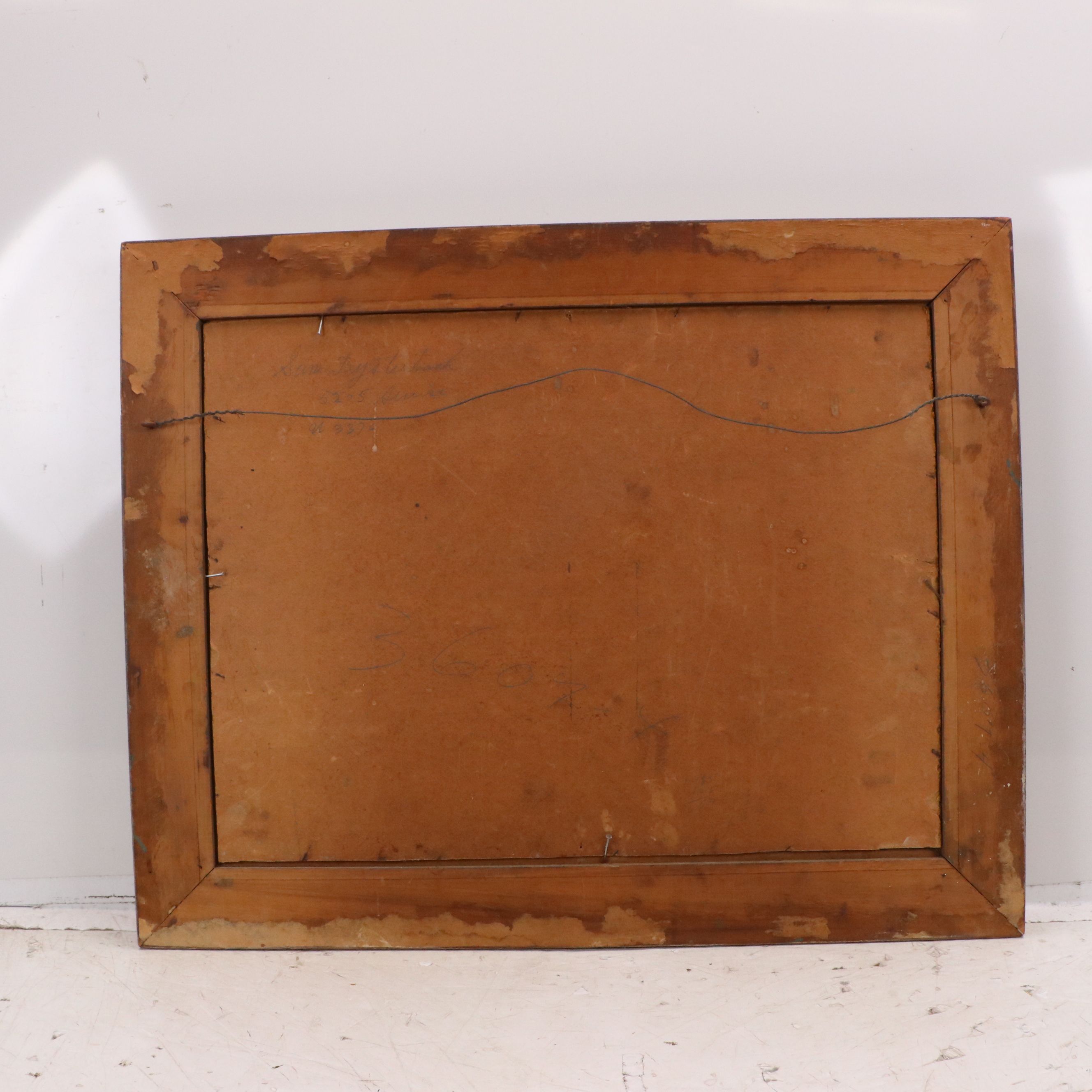 Elmer Stanley Hader Oil Painting of Winter Landscape, 1922