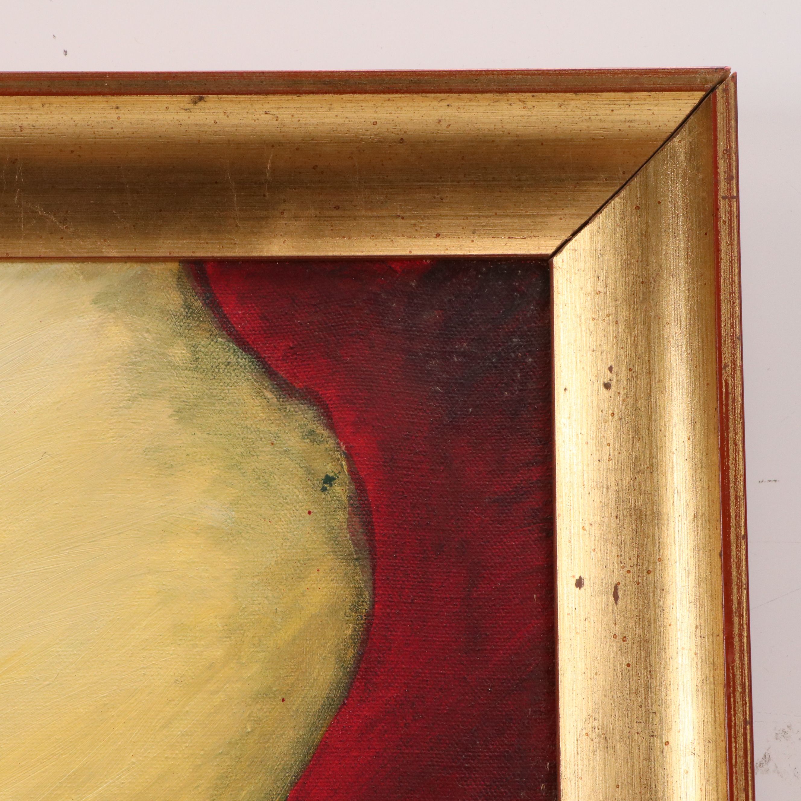 Acrylic Painting of Flower Blossom, 20th Century