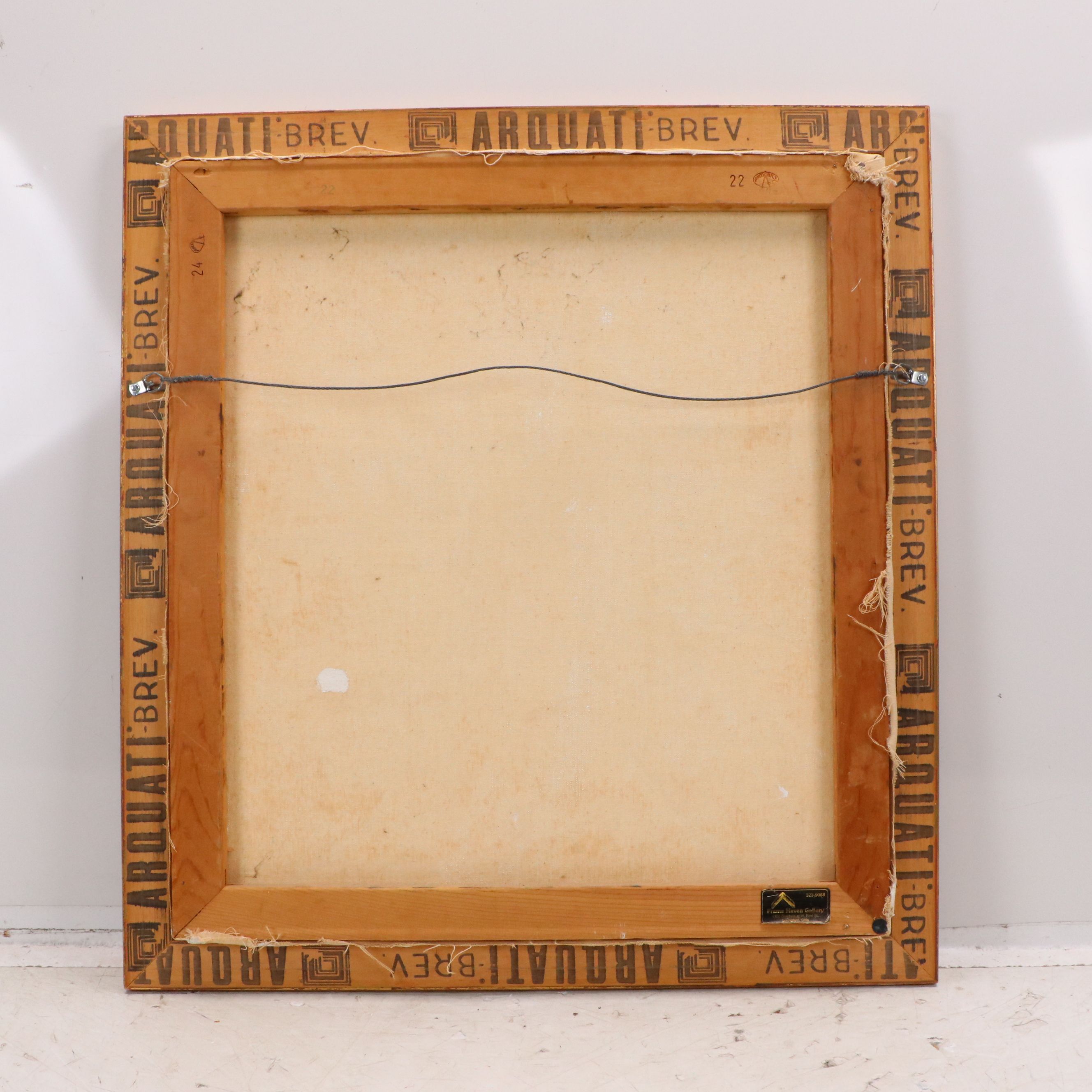 Acrylic Painting of Flower Blossom, 20th Century