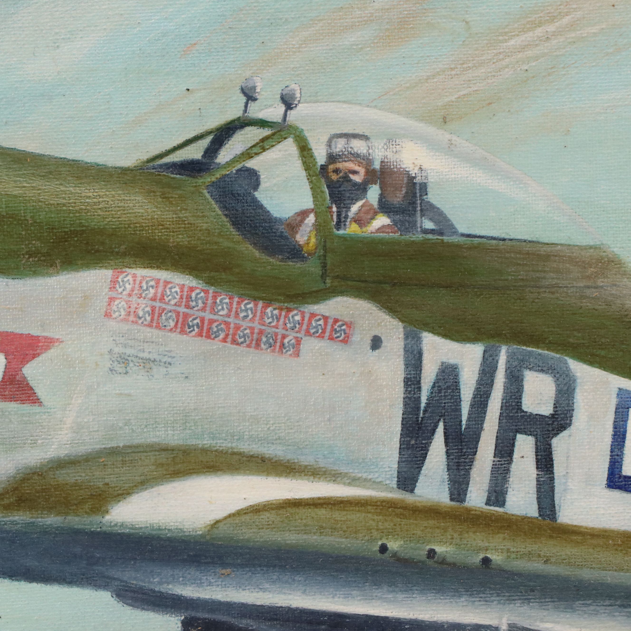 John Sunderland Acrylic Painting "The Hun Hunter from Texas," 1980