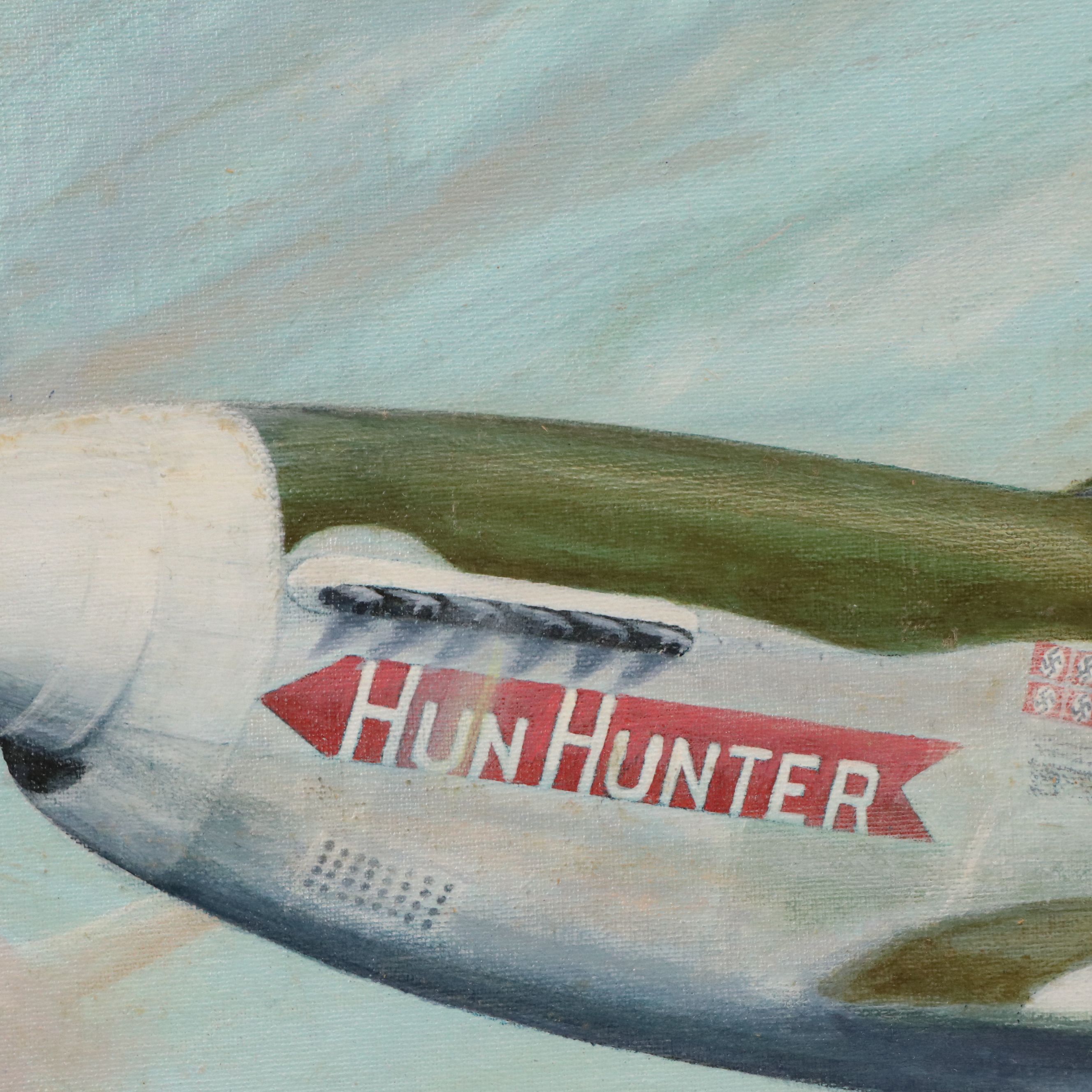 John Sunderland Acrylic Painting "The Hun Hunter from Texas," 1980