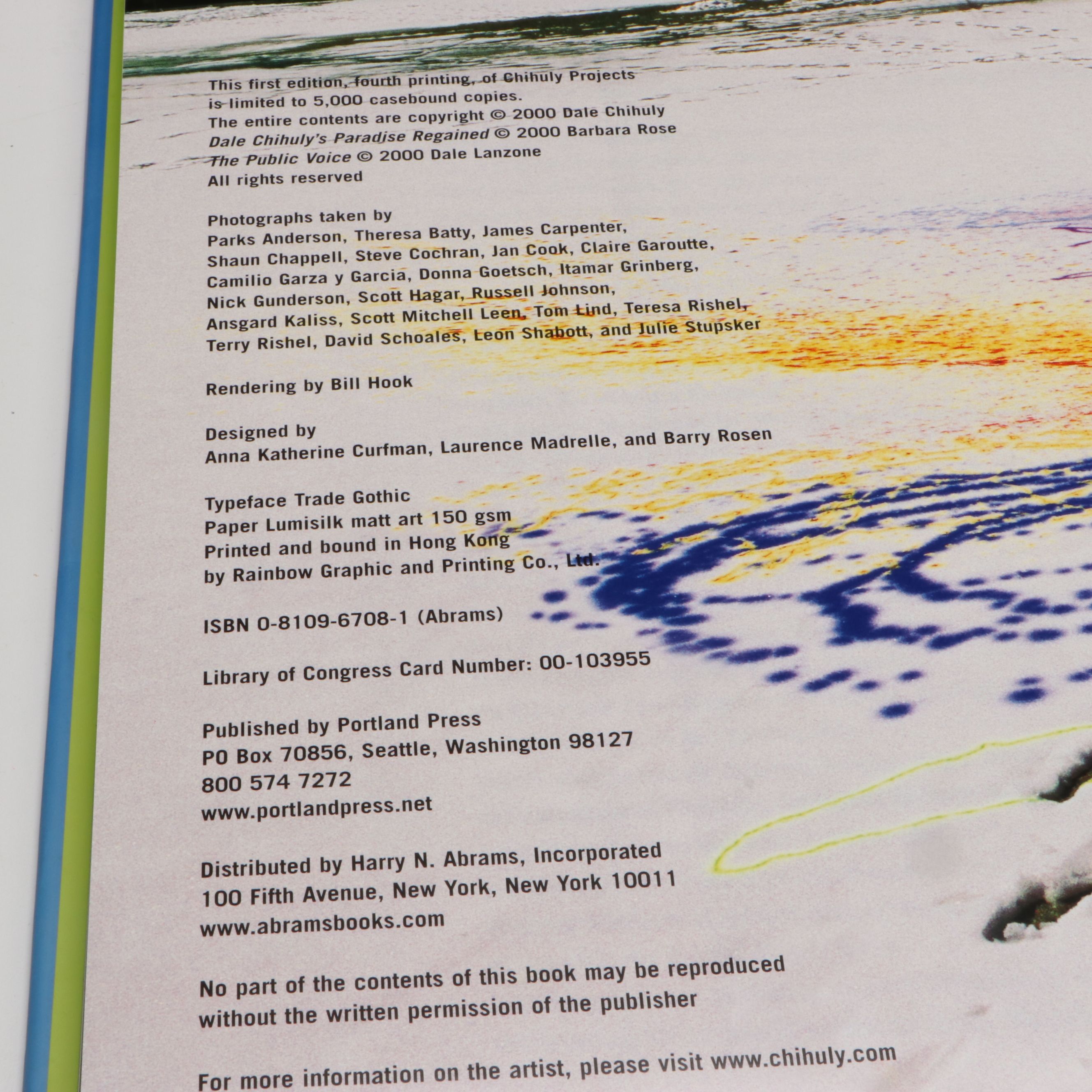 Second Edition "Chihuly" by Donald Kuspit and "Chihuly Projects" by Dale Chihuly