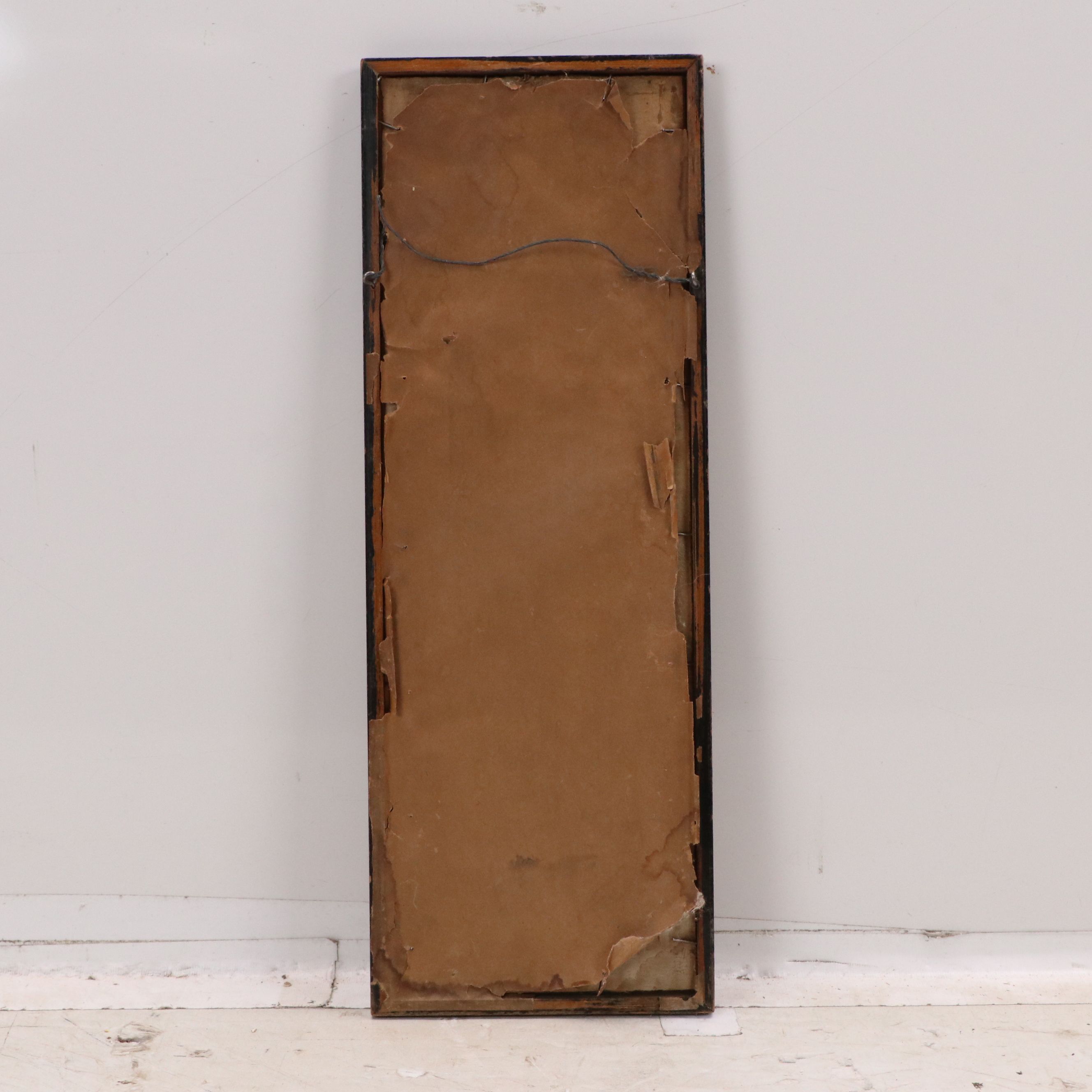 Japanese School Gouache Painting of Bird and Other Woodblocks, 20th Century