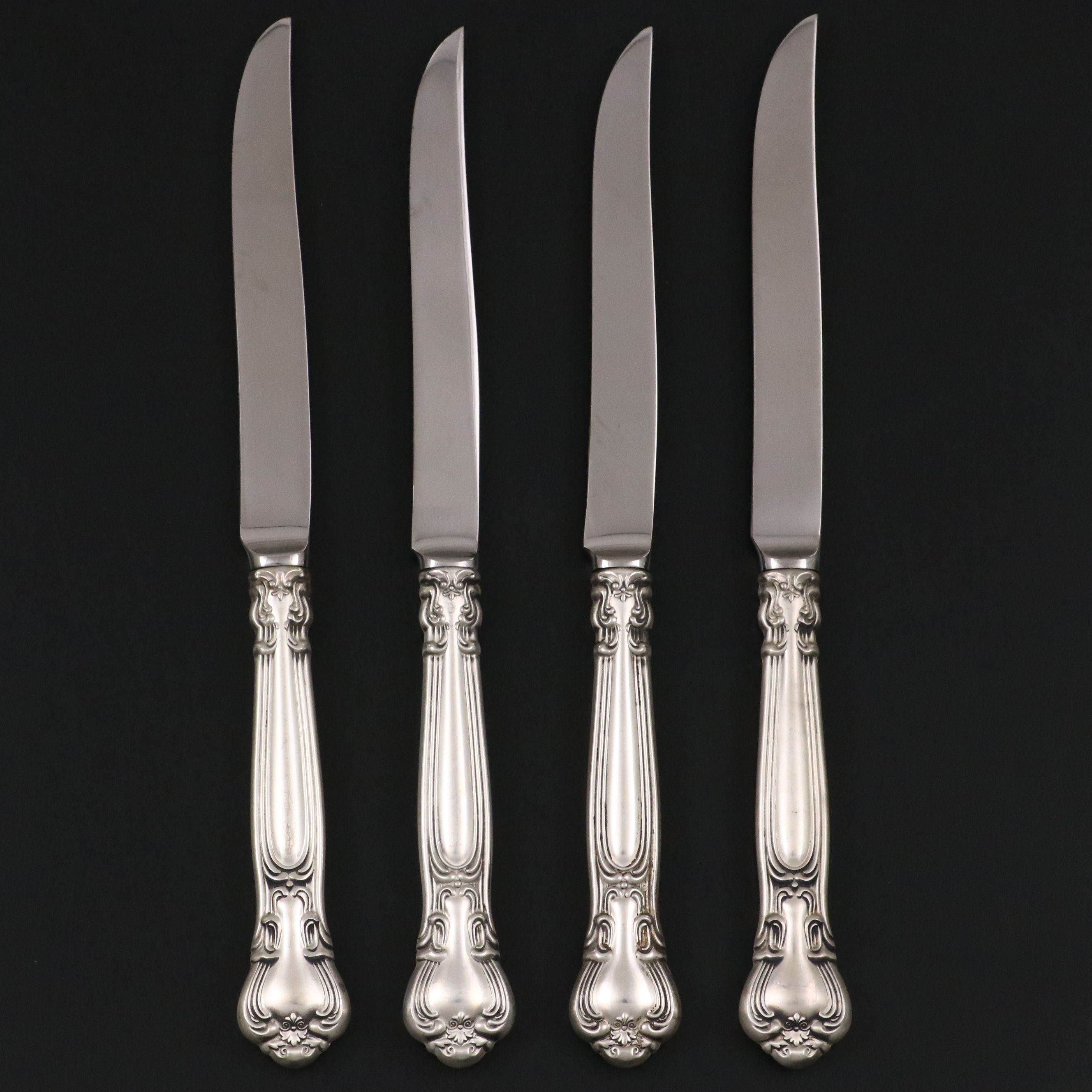 Gorham "Chantilly" Sterling Silver Handled Steak Knives