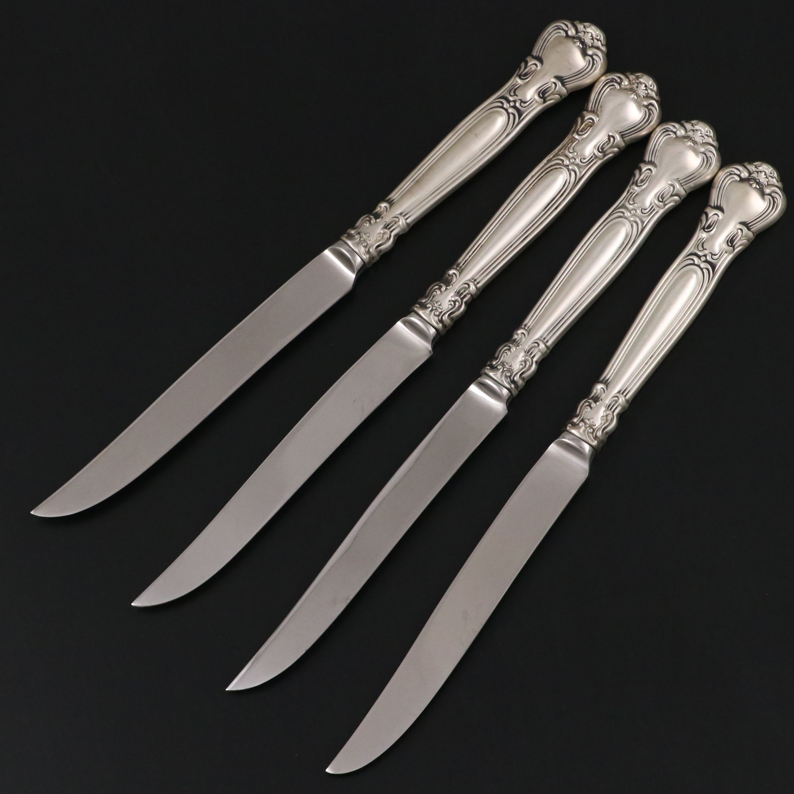 Gorham "Chantilly" Sterling Silver Handled Steak Knives