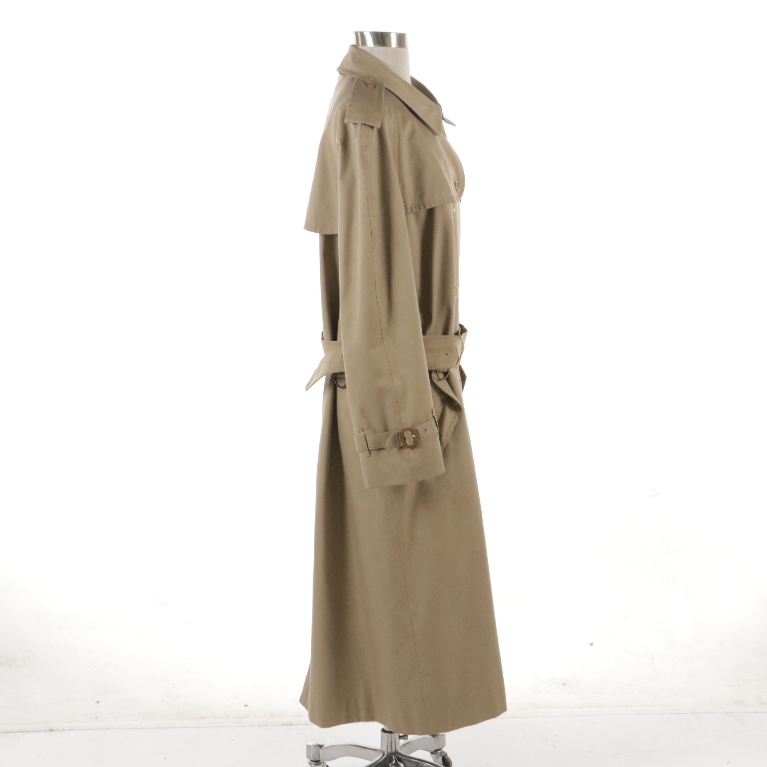 Unisex Burberrys Double-Breasted Gabardine Trenchcoat