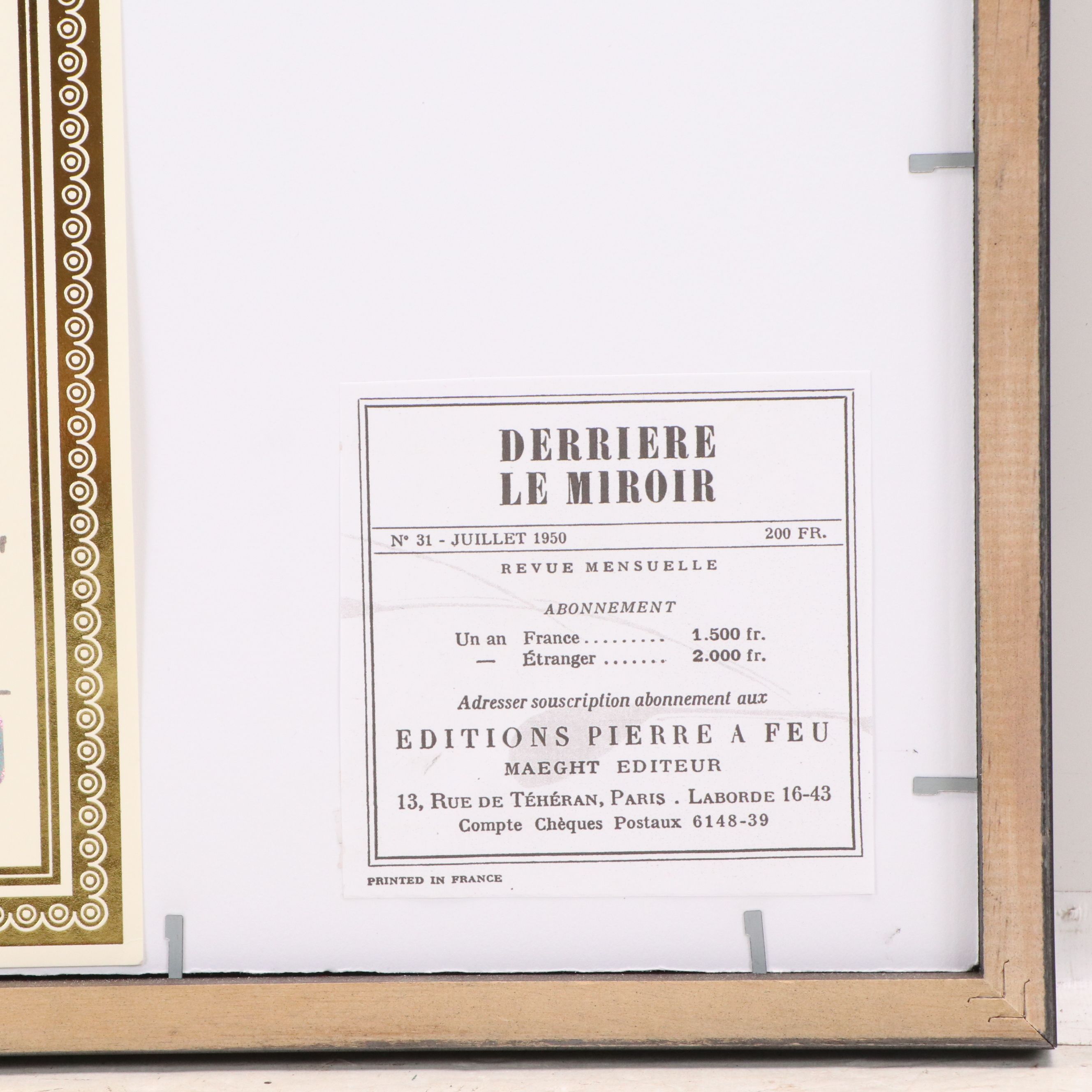 Alexander Calder Abstract Color Lithograph on Paper, 1950