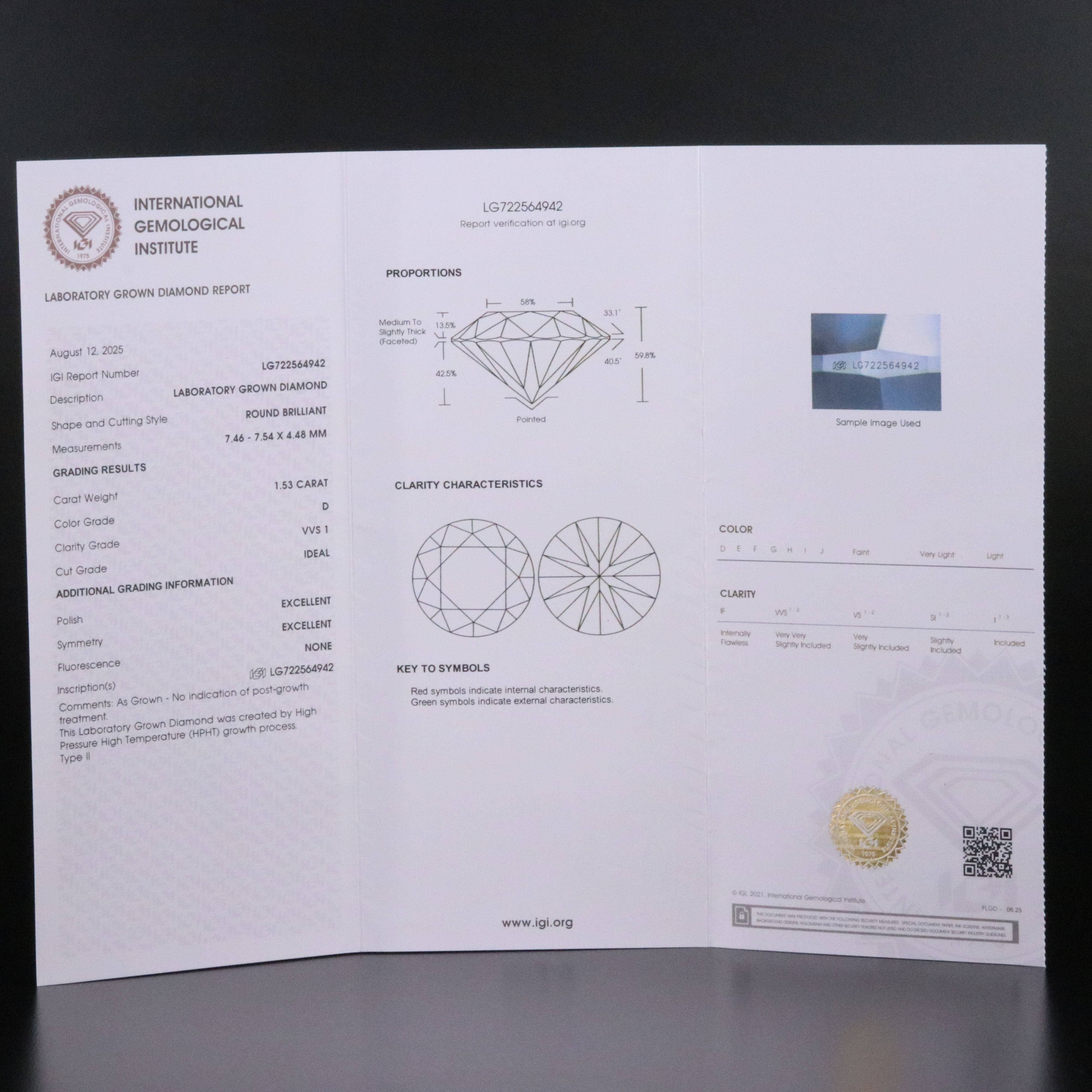 Platinum 3.05 CTW Lab Grown Diamond Stud Earrings with IGI Reports