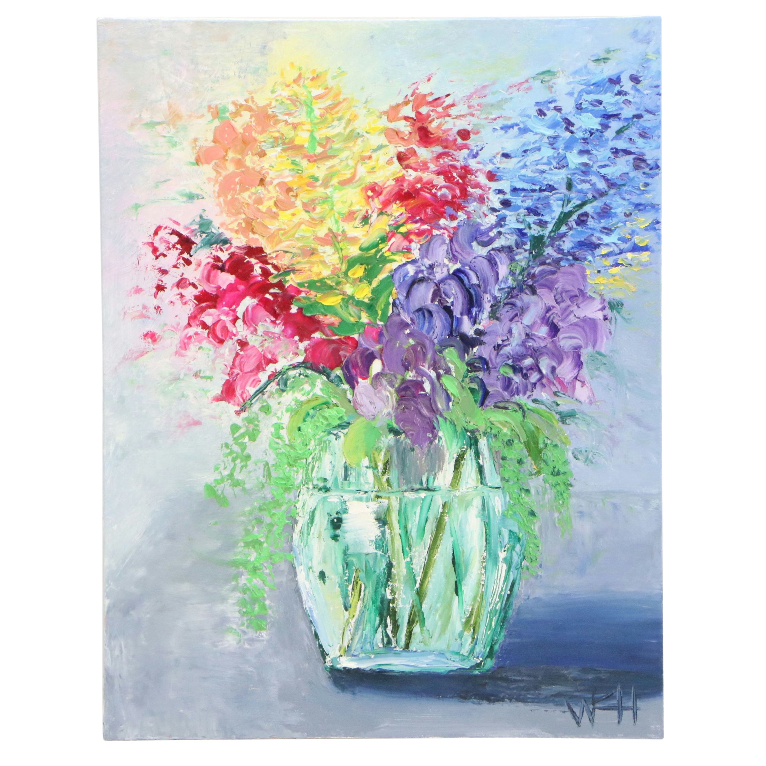 Whitney K. Hastings Floral Still Life Oil Painting, 2025