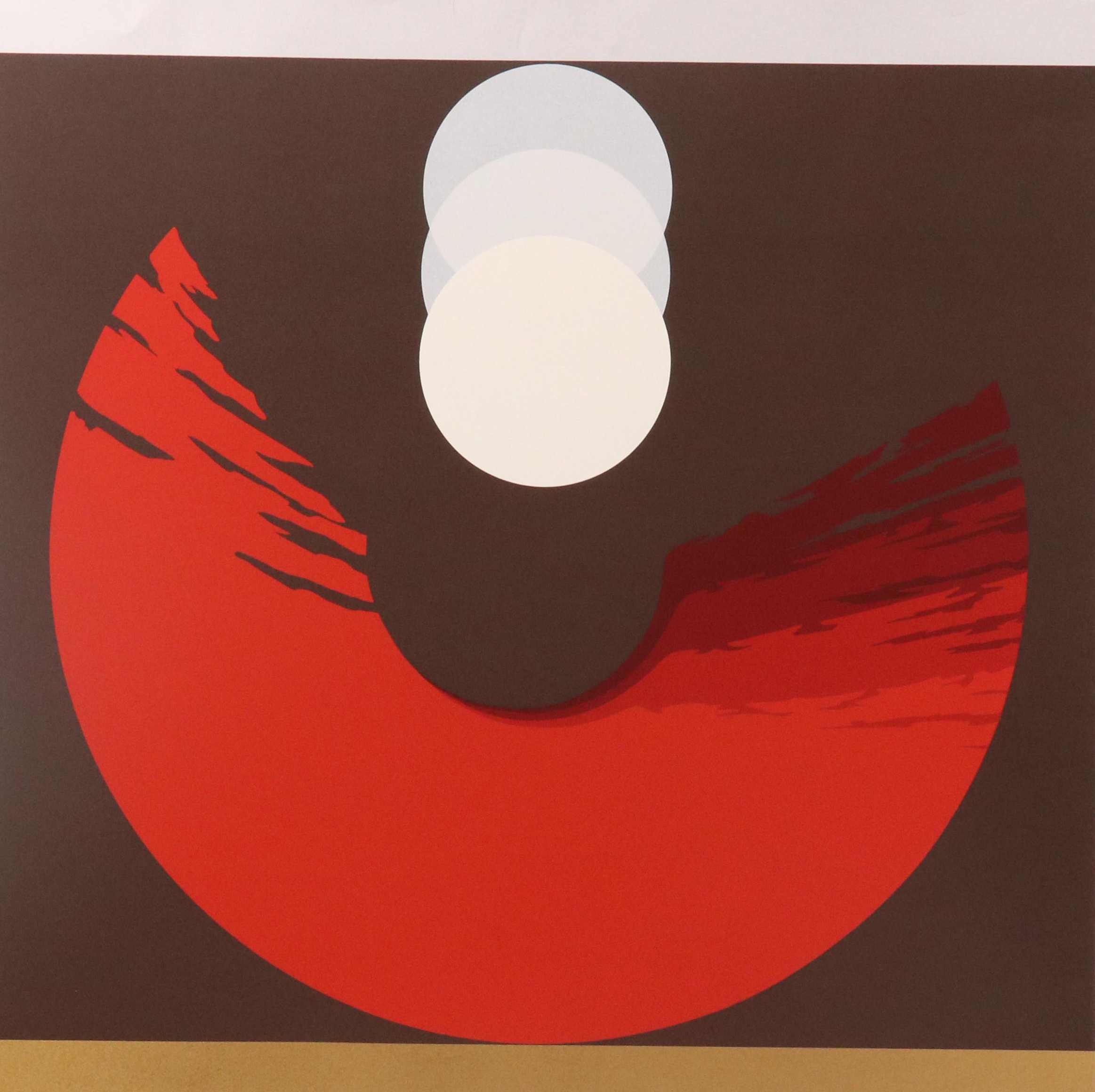 Thomas Whelan Benton Abstract Serigraph "Evolution Series – Red," 1981