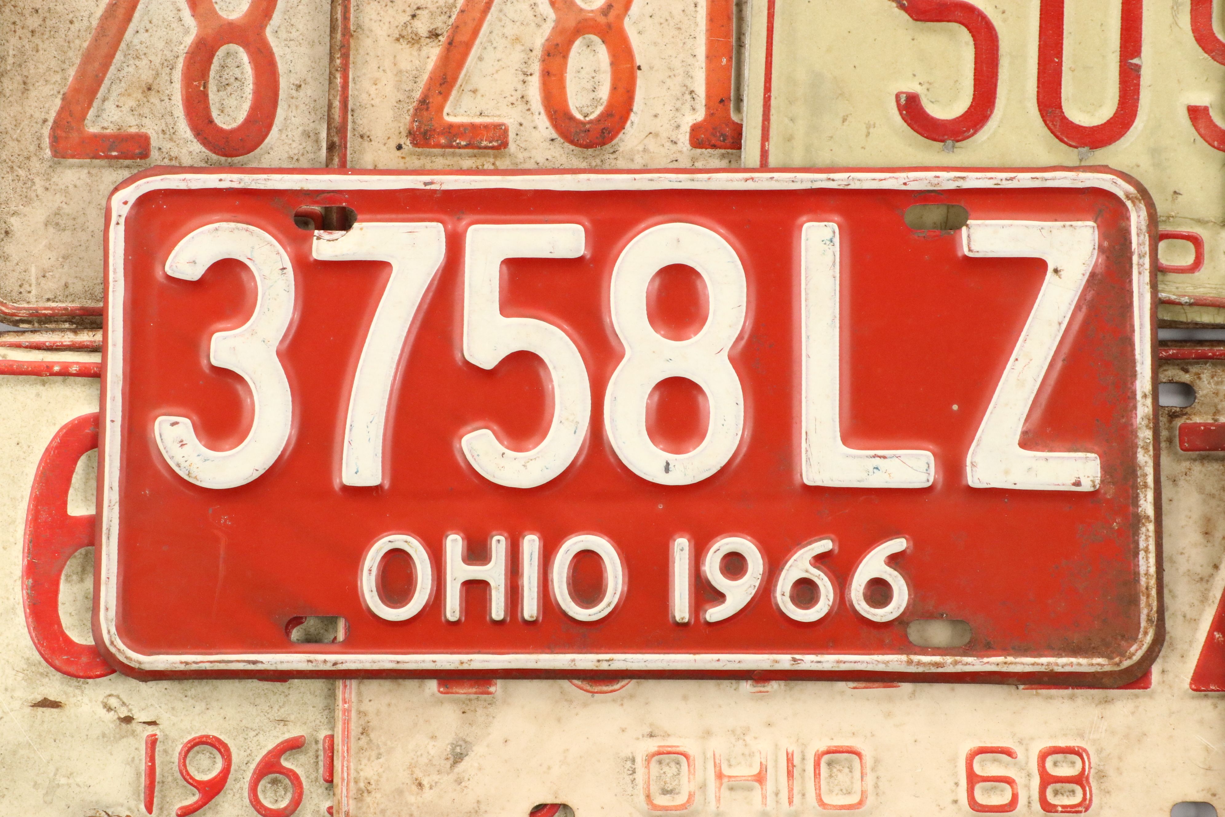 Ohio License Plates, 1960s