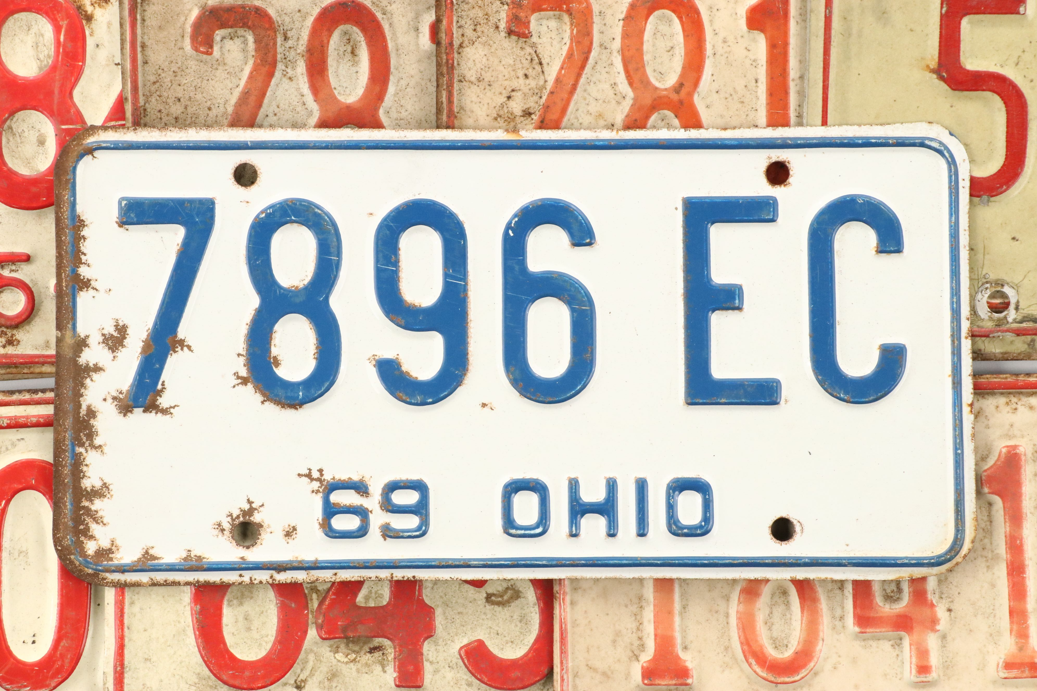 Ohio License Plates, 1960s