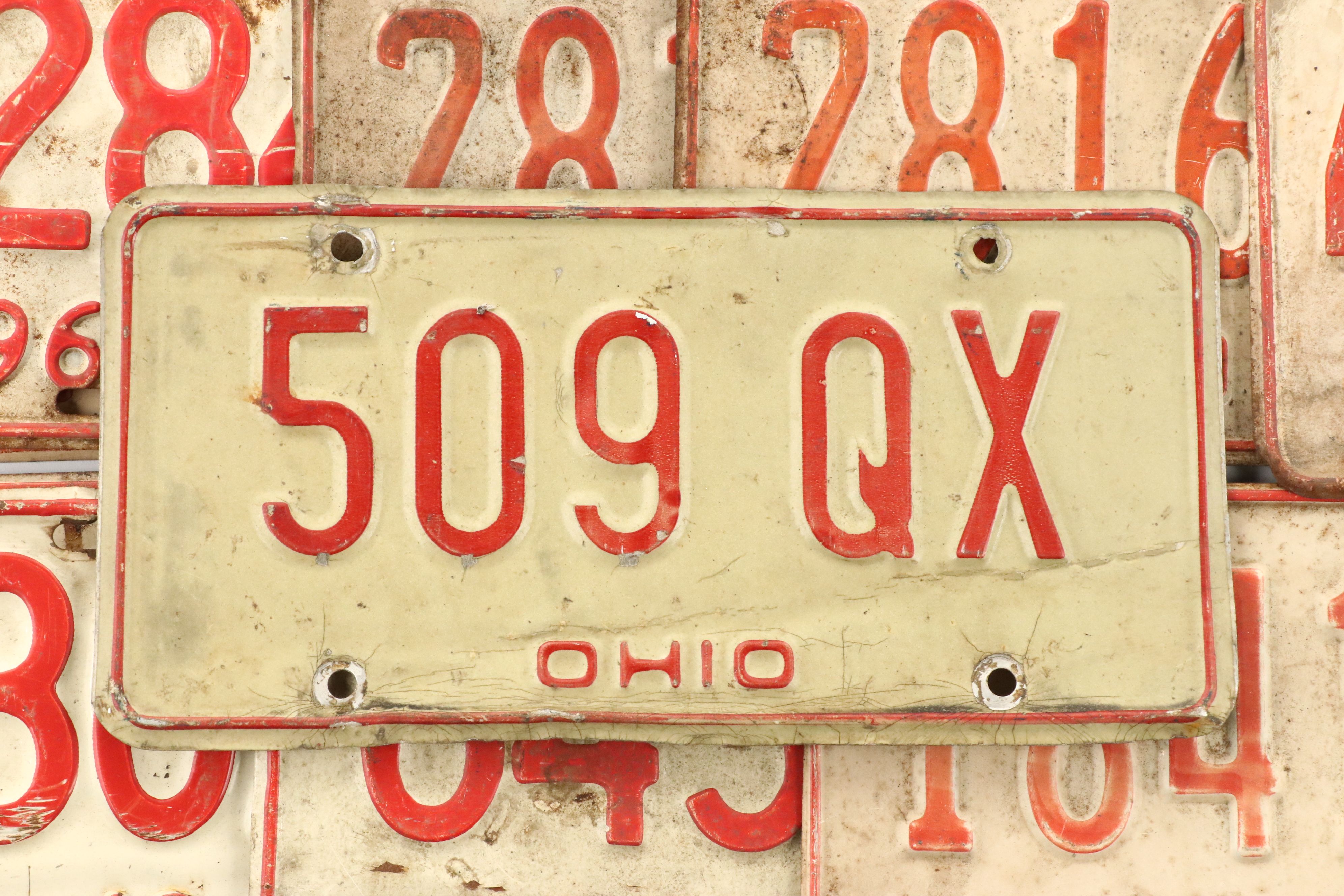 Ohio License Plates, 1960s